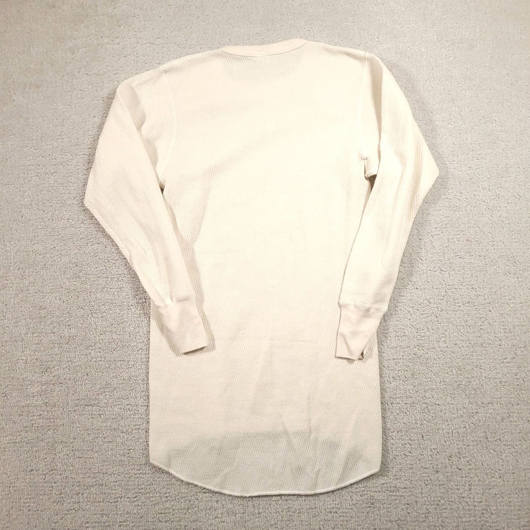 Vintage VINTAGE Arctex Thermal Long Sleeve Shirt Ivory Large Men's 90s Cotton Knit Crew Neck Haberdashery Style Size US L / EU 52-54 / 3 - 7 Thumbnail