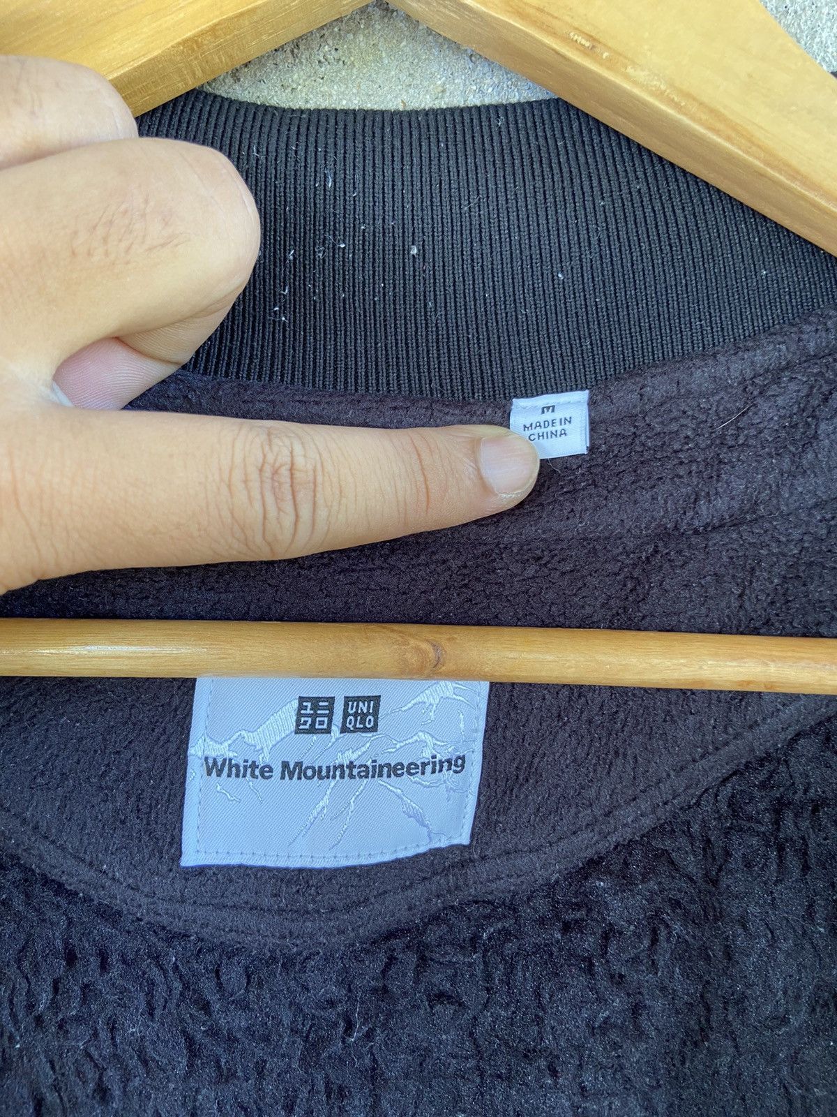 Uniqlo × White Mountaineering White Mountaineering Fleece Oversized Long Sleeve Jacket Size US M / EU 48-50 / 2 - 5 Thumbnail