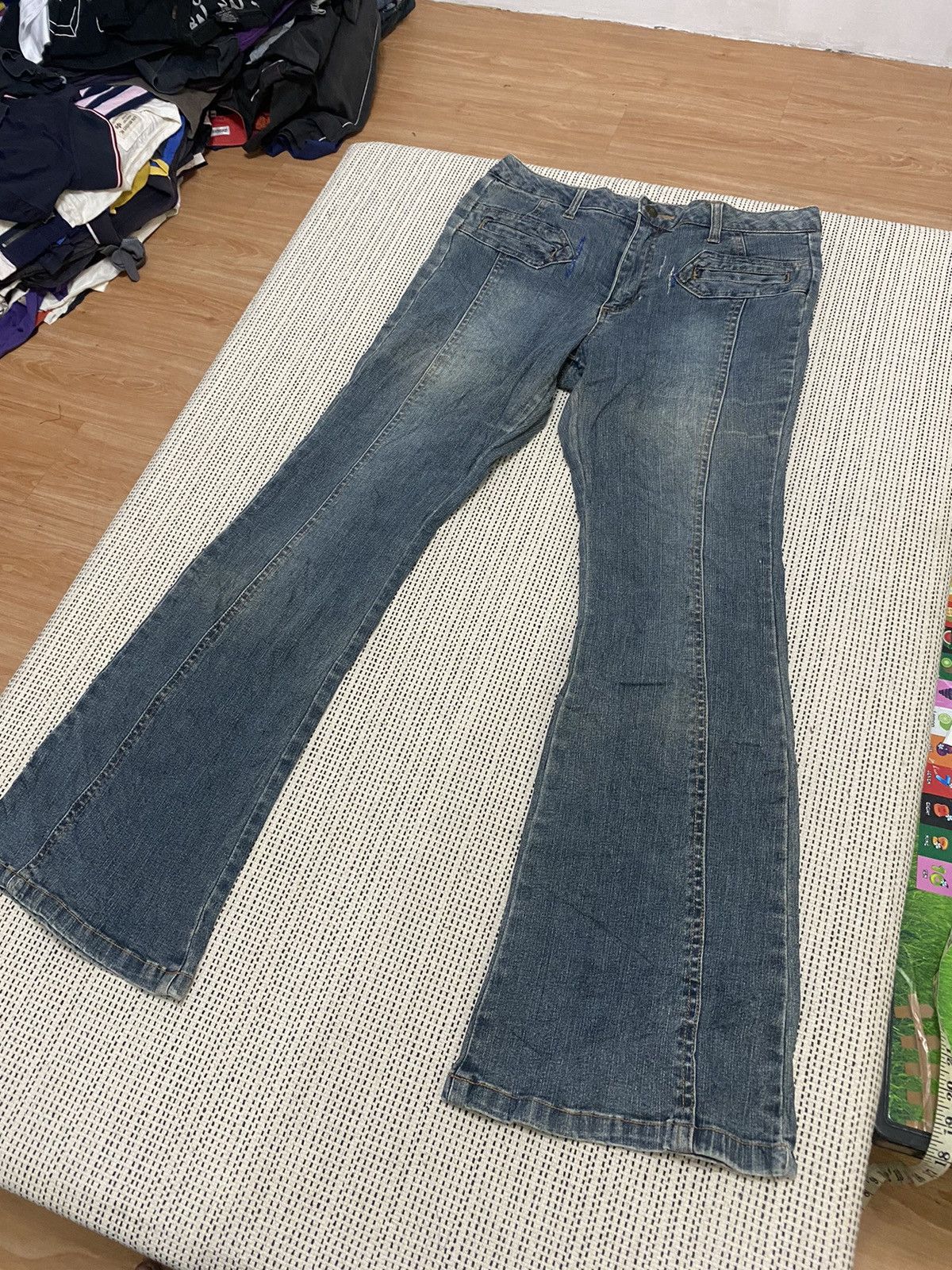 Japanese Brand × Vintage Distressed bootcut third gear very rare Size 31" - 2 Thumbnail
