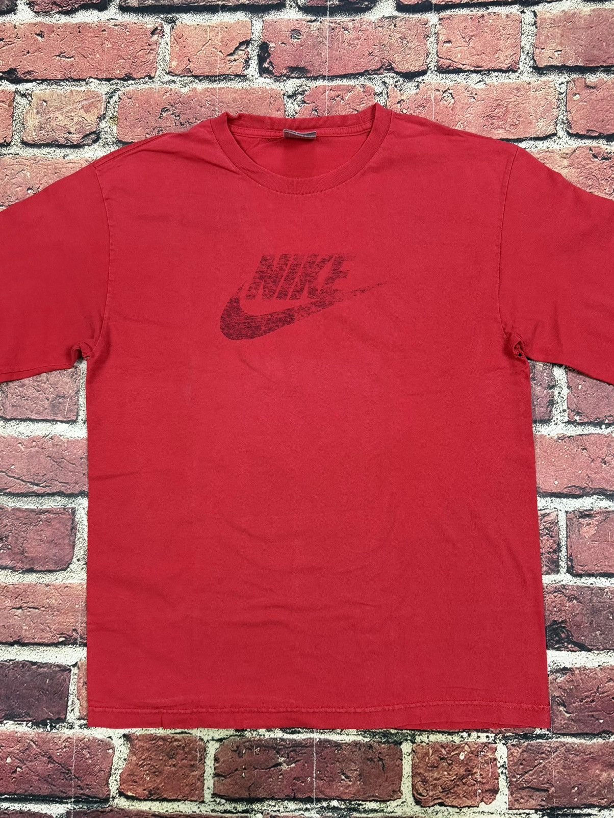 Nike Y2K Vintage Nike Long Sleeve Swoosh Graphic Tee Distressed Size US L / EU 52-54 / 3 - 3 Thumbnail