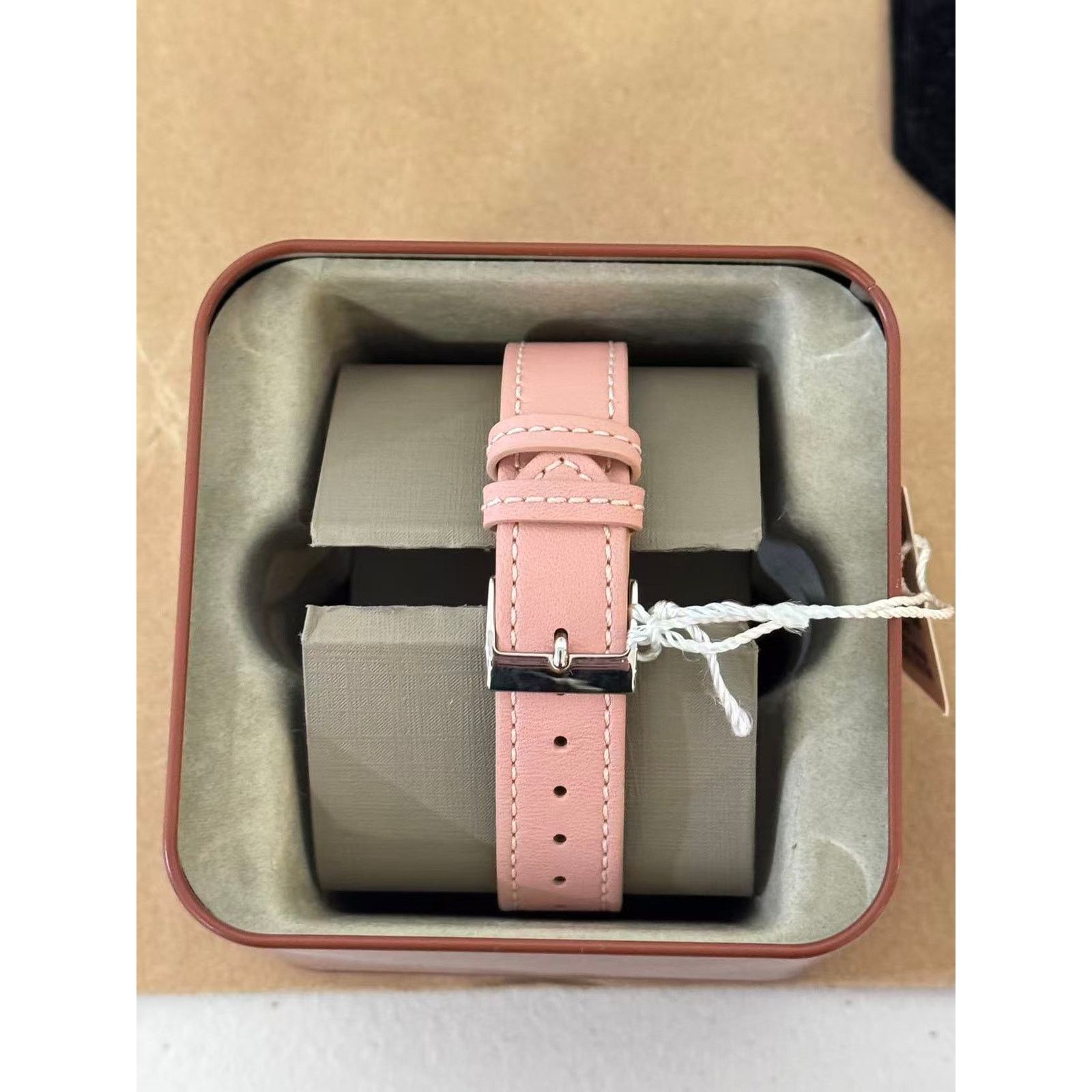 Coach Coach W1546 14502983 Women's Checker Heart Pink Strap Watch Size ONE SIZE - 2 Thumbnail