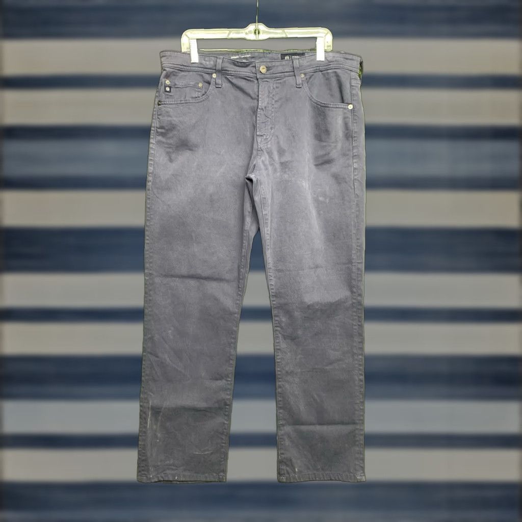 Vintage AG Adriano Goldschmied The Everett Pants Mens 36 Blue Slim Straight Chino 36x34 Size US 36 / EU 52 - 1 Thumbnail