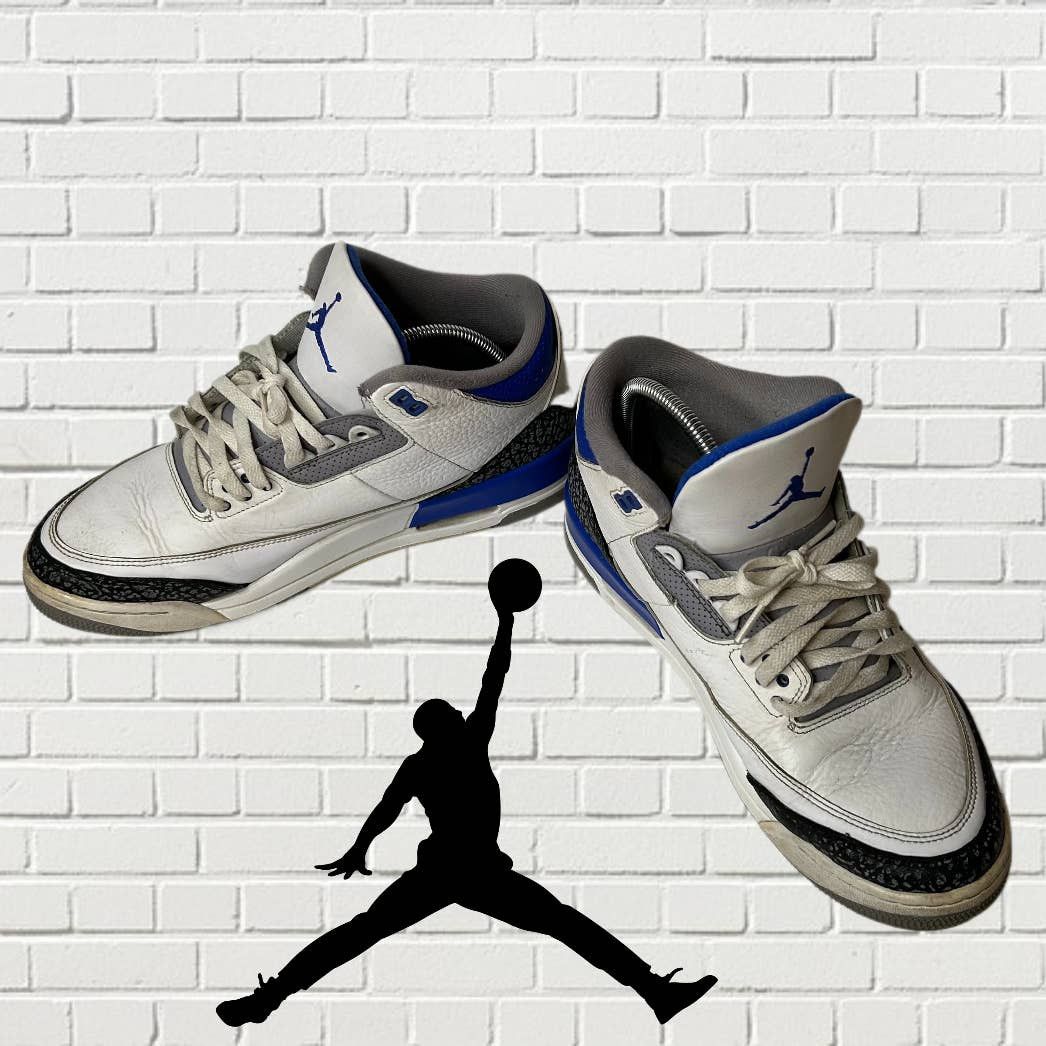 image of Nike Air Jordan 3 Retro Racer Blue-Ct8532-145 Mens Size 11 Shoes