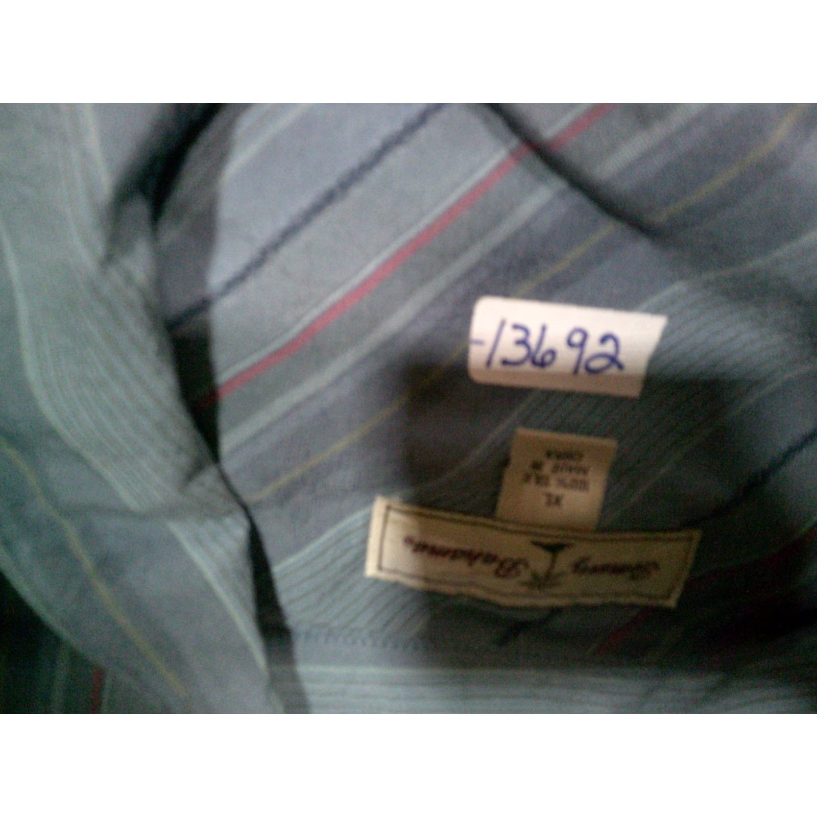 Tommy Bahama Tommy Bahama Relax Button Up Silk Shirt Mens XL Extra Large Blue Striped Shirt Size US XL / EU 56 / 4 - 7 Thumbnail