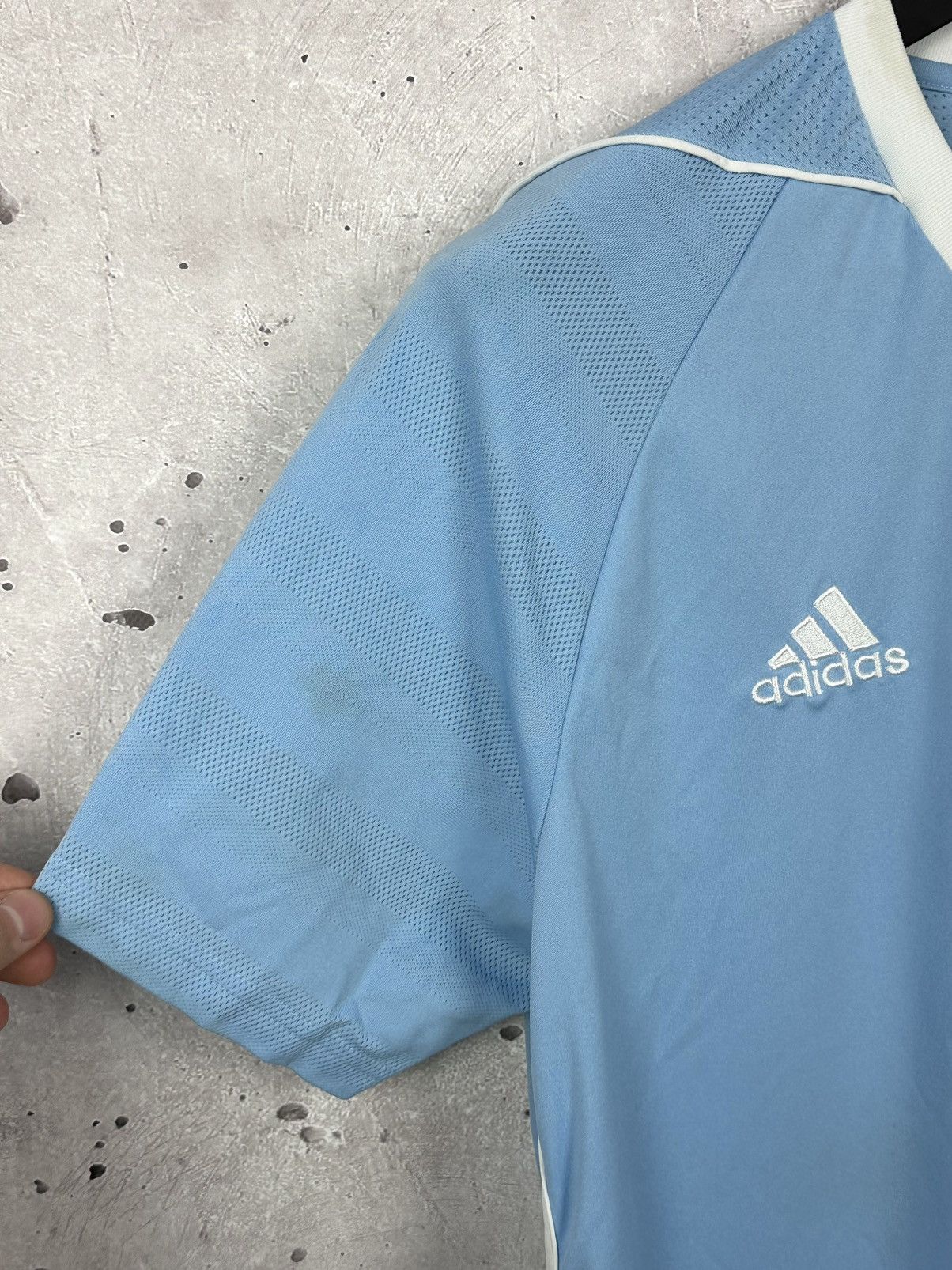 Adidas × Vintage Adidas Climacool FC Sunderland Stripped Blue Soccer Jersey Size US L / EU 52-54 / 3 - 5 Thumbnail
