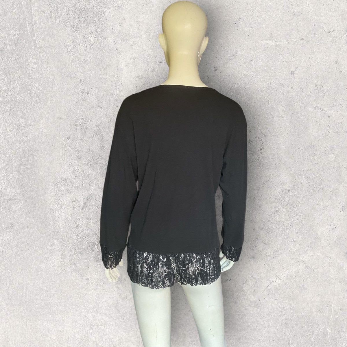 Comme des Garcons Vintage 1992 Tricot CDG Lace Border L/S Size L / US 10 / IT 46 - 4 Thumbnail