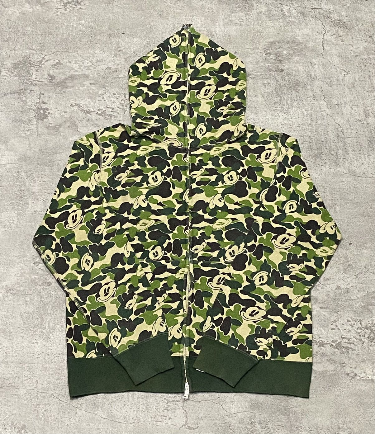 Bape Bape X Disney Camo Hoodie Mickey Mouse Full Zip Size US L / EU 52-54 / 3 - 1 Thumbnail