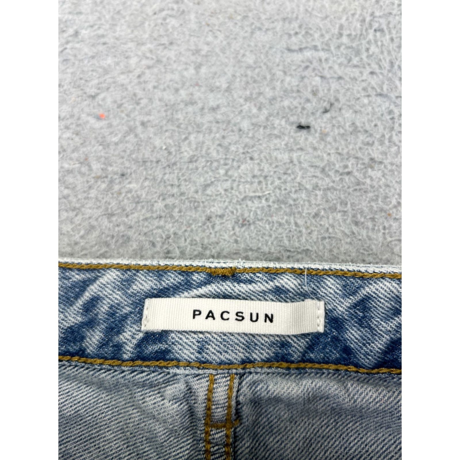 Pacsun VINTAGE Pacsun Shirt Womens Denim Short 23 Blue 100% Cotton 90s Boyfriend Cut-Off 27x1 Jeans Size 40" / US 18 - 7 Thumbnail