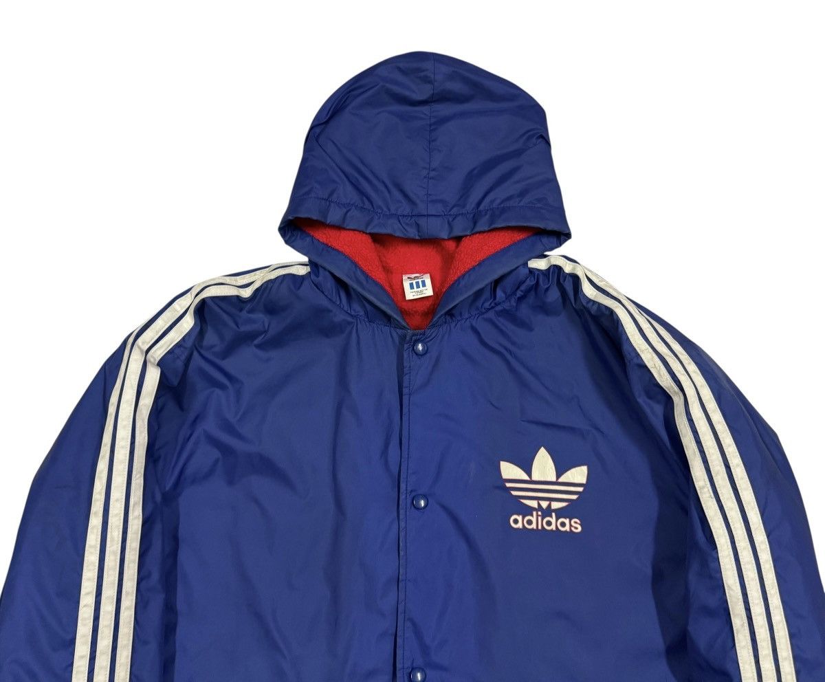 Vtg🔥Adidas Coach Longjacket Hoodies Big Logo