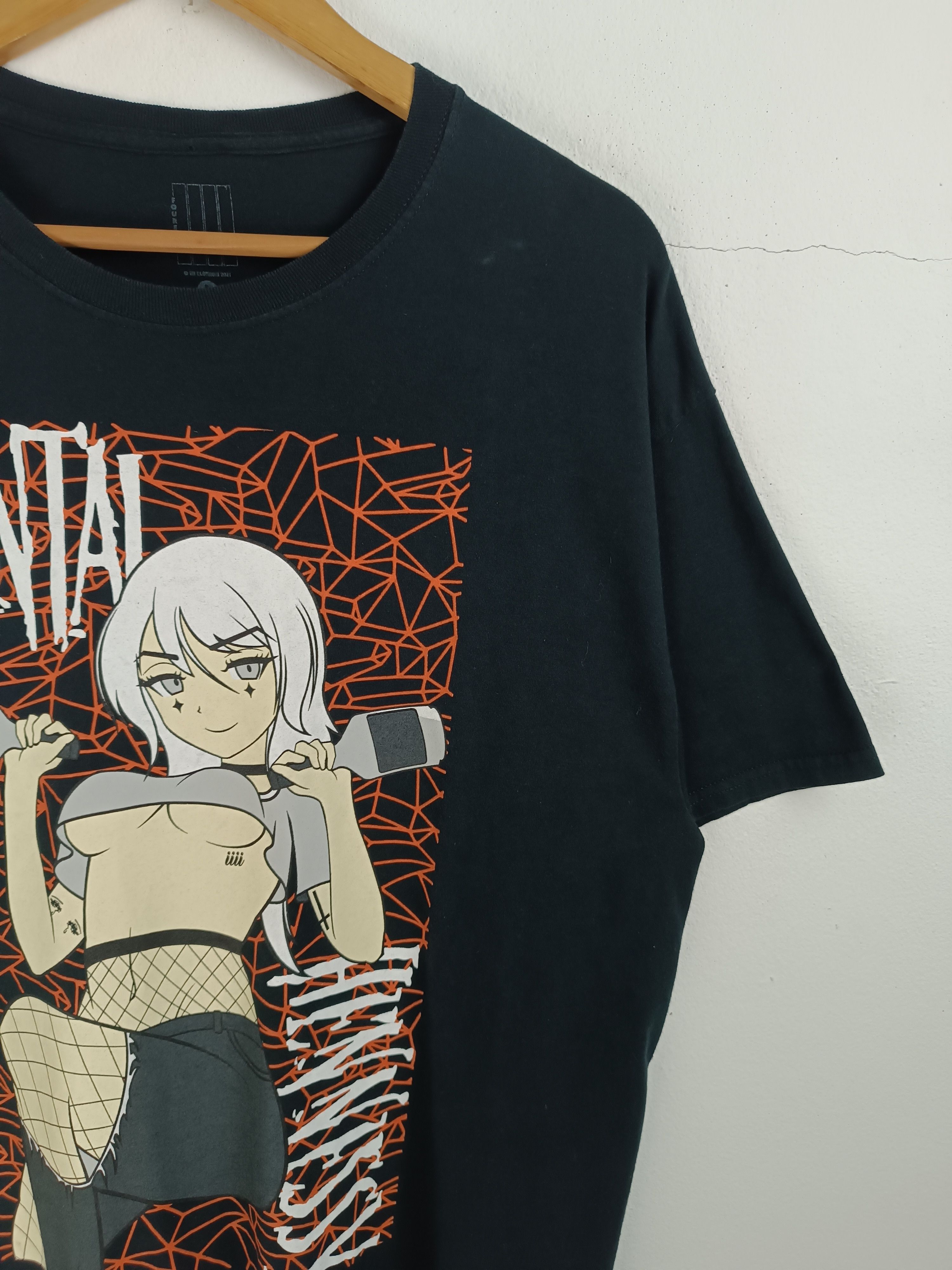 Anime VINTAGE HENTAI SEXY ANIME NARUTO ONE PIECE BLEACH TEE Size US L / EU 52-54 / 3 - 6 Thumbnail