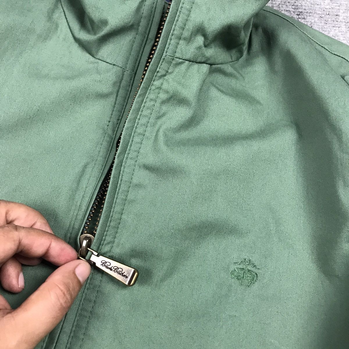 Brooks Brothers BROOKS BROTHERS GREEN ZIPPER JACKET Size US S / EU 44-46 / 1 - 5 Thumbnail