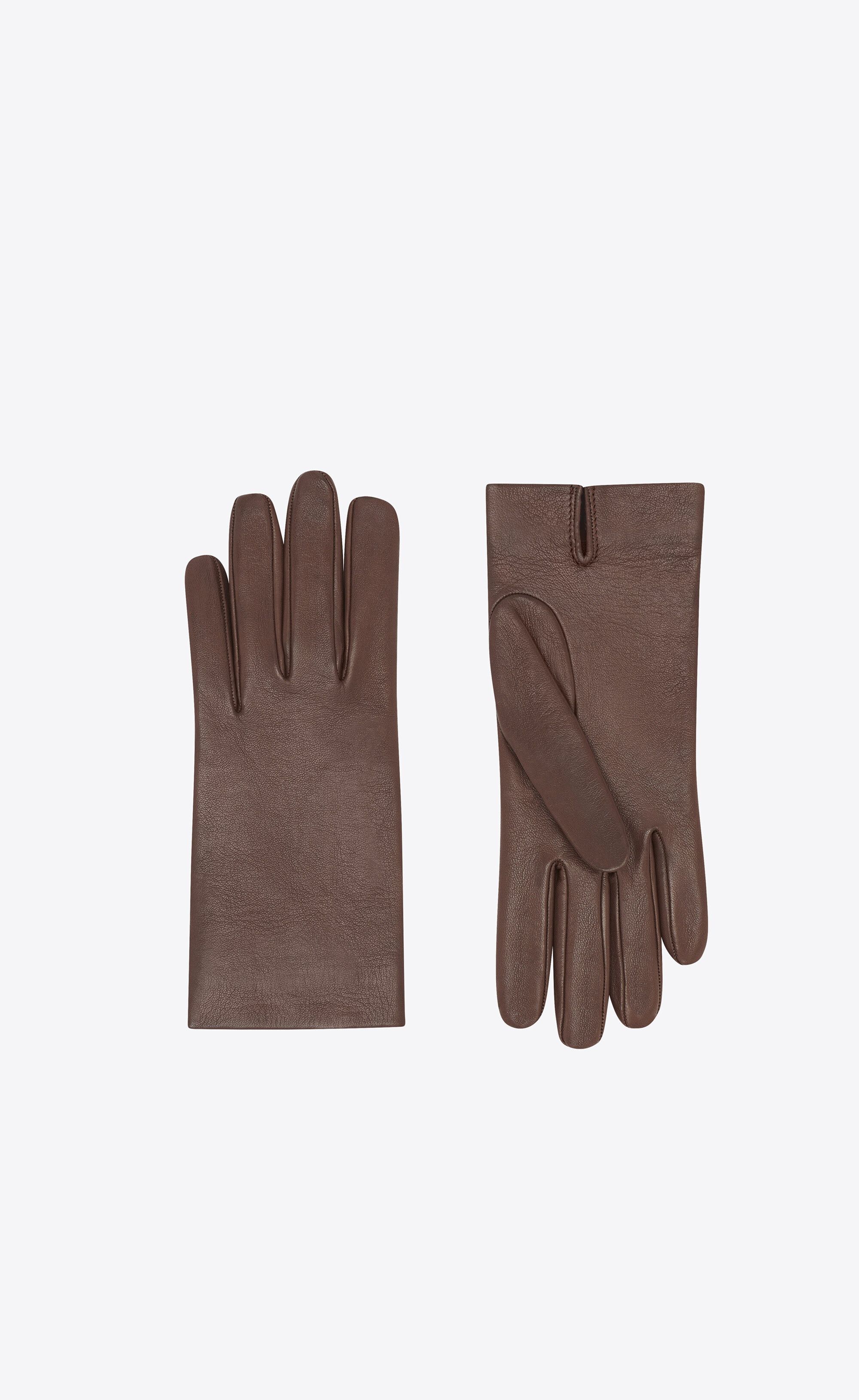 Saint Laurent Paris short gloves in lambskin Size ONE SIZE - 1 Preview