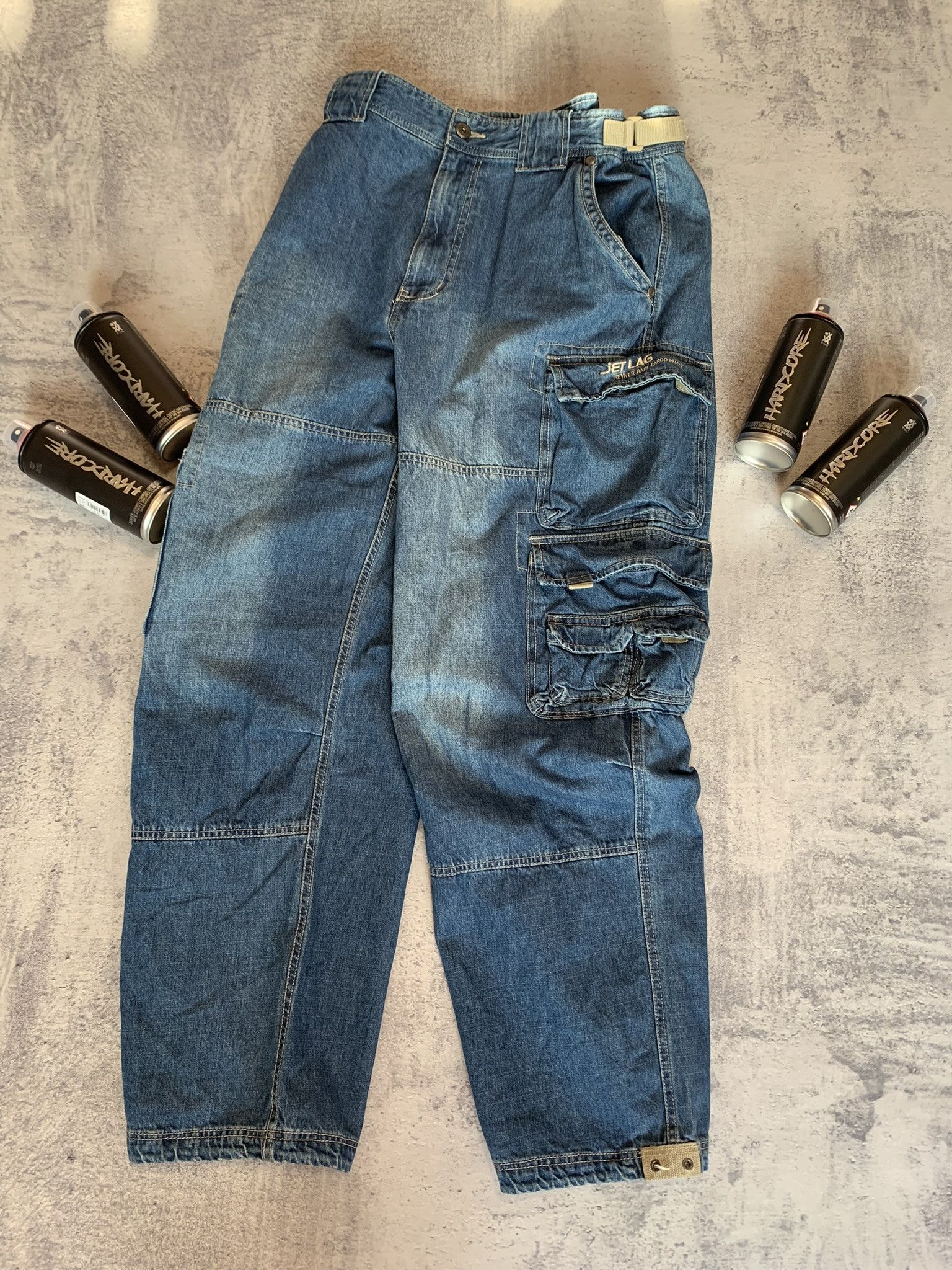 Jet Lag Vintage Y2K Jet Lag NYC Baggy Rare Cargo Pants Size XL Size US 36 / EU 52 - 10 Thumbnail