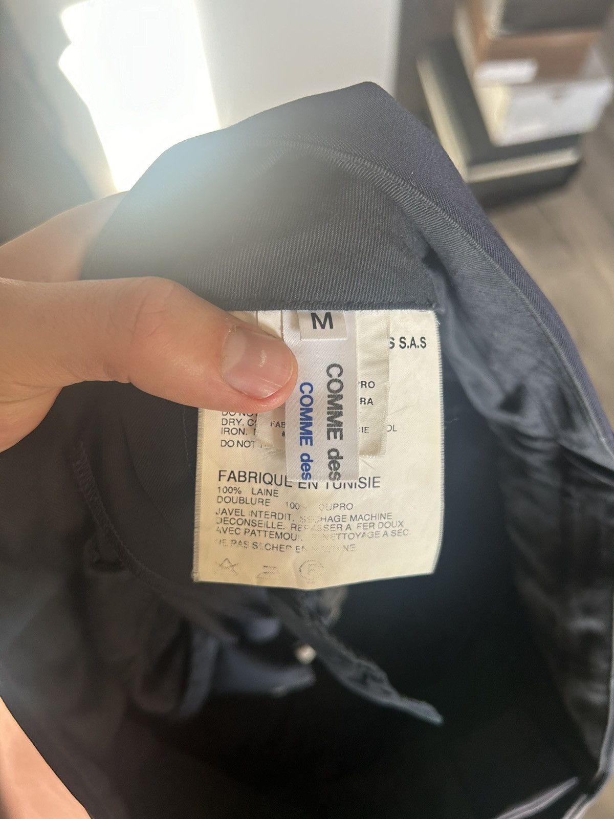 Comme des Garcons Comme des Garçons Wool Trousers Size US 33 - 14 Thumbnail