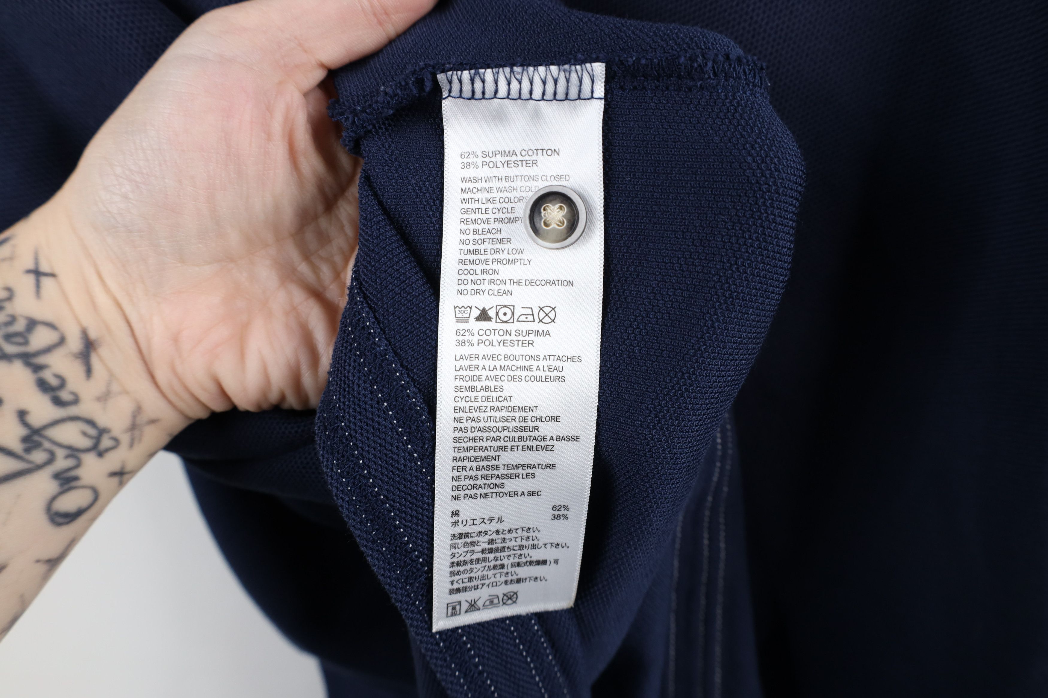 Tommy Bahama × Vintage Tommy Bahama Cotton Knit Collared Golf Polo Shirt Blue Size US XL / EU 56 / 4 - 9 Thumbnail