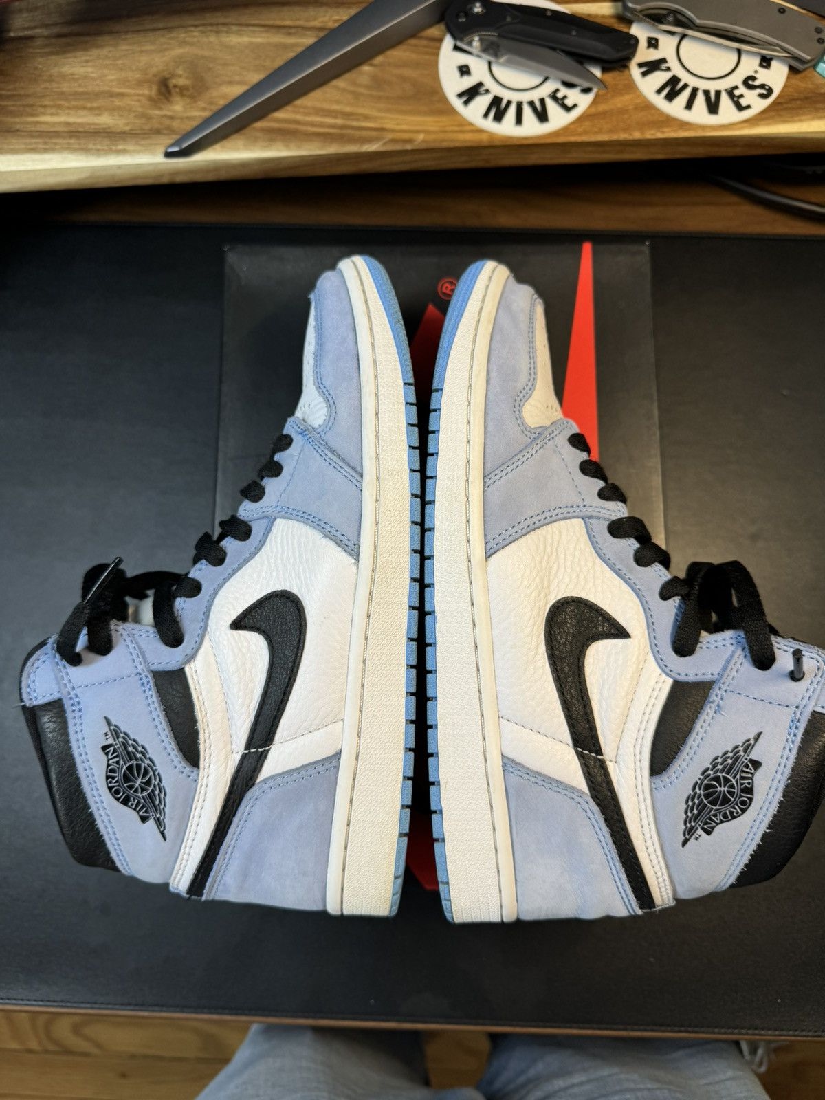 Jordan Brand × Nike Jordan 1 High - University Blue - 8.5 — Good Condition Size US 8.5 / EU 41-42 - 18 Thumbnail