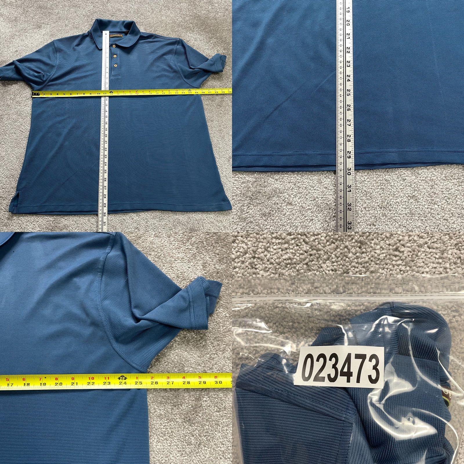 Vintage Curavera Polo Shirt 2XL Mens Solid Blue Short Sleeve Collared Active Golf Casual Size US XXL / EU 58 / 5 - 8 Thumbnail