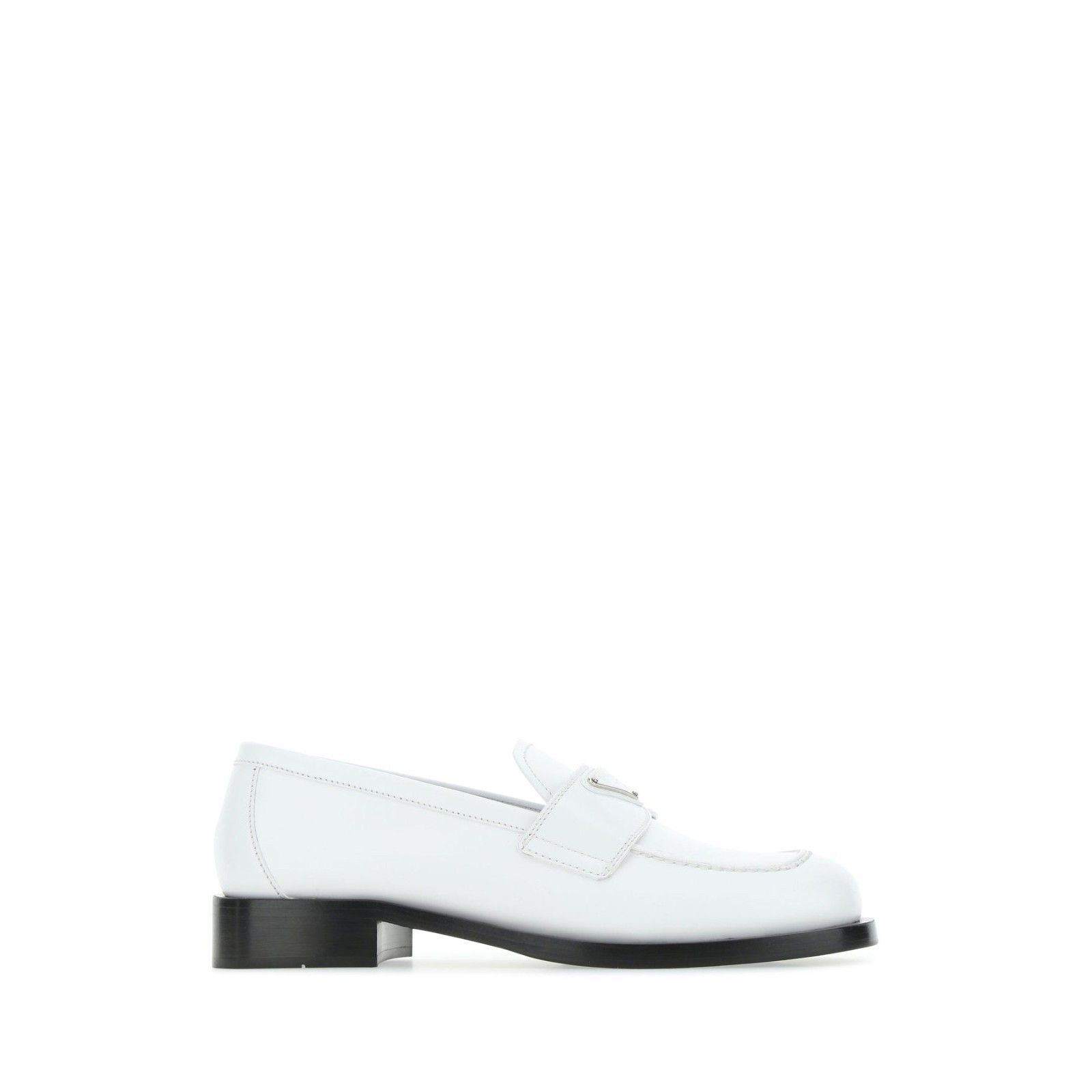 PRADA White Leather Loafers New & Authentic (Women's size:10
