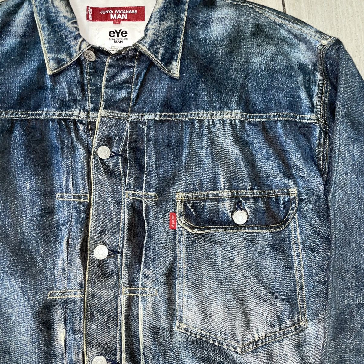 Junya Watanabe × Levi's Junya Watanabe Levi’s Type 1 Illusion Denim Jacket AD 2021 Size US XL / EU 56 / 4 - 3 Thumbnail
