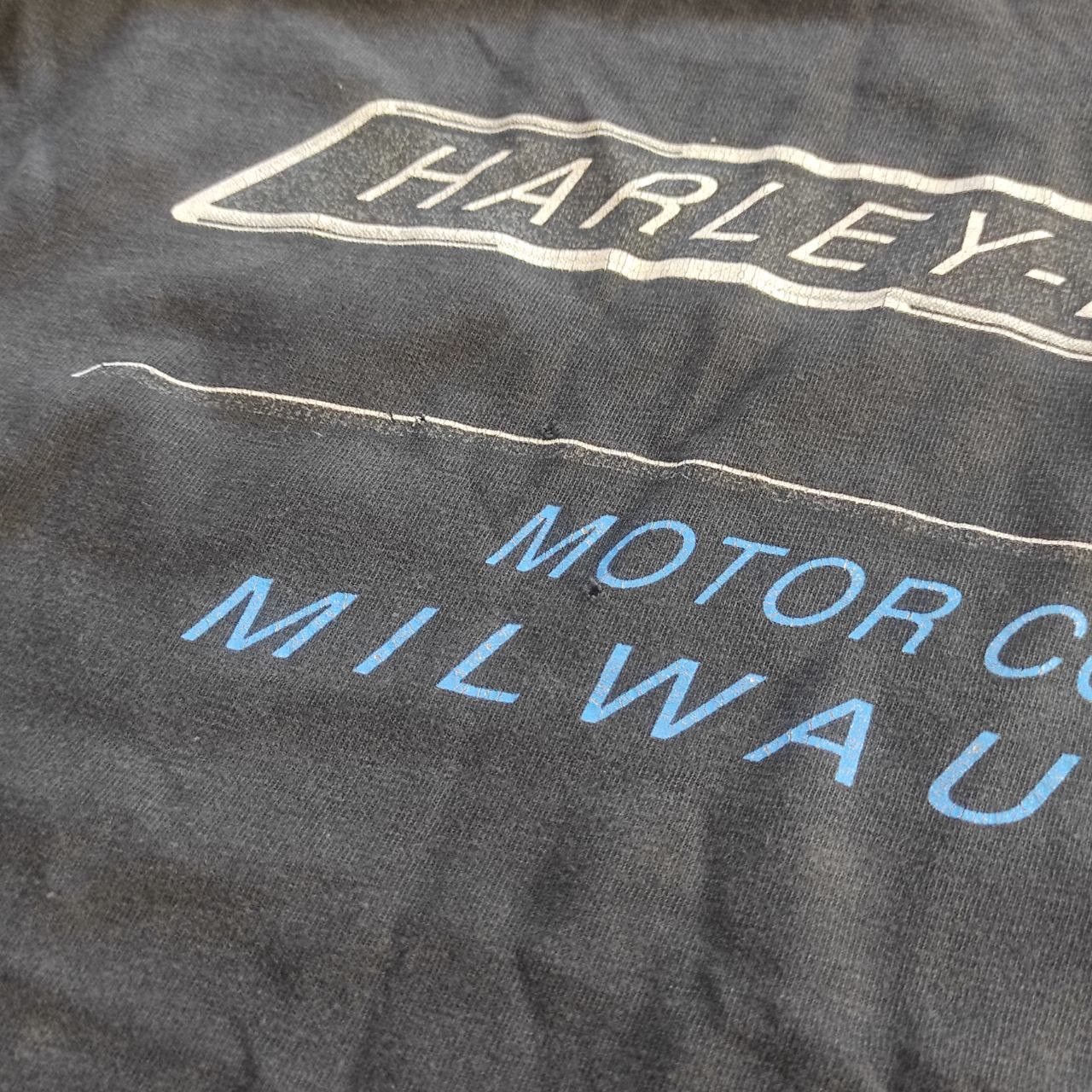 Hanes Rare vintage 93' Harley Davidson T-shirt Made in USA Size US XL / EU 56 / 4 - 6 Thumbnail