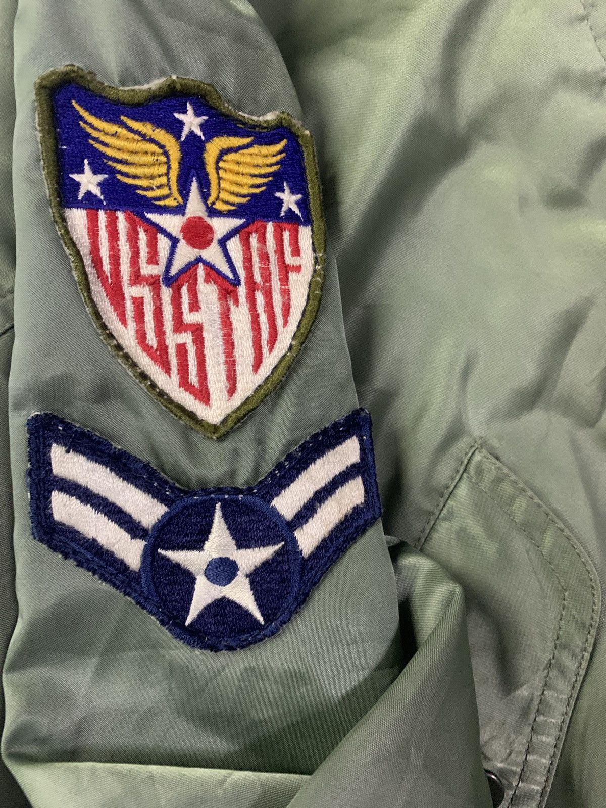 Vintage 🪖Vintage Jacket U.S. Air Force Zip Talon 🪖 Size US L / EU 52-54 / 3 - 4 Thumbnail