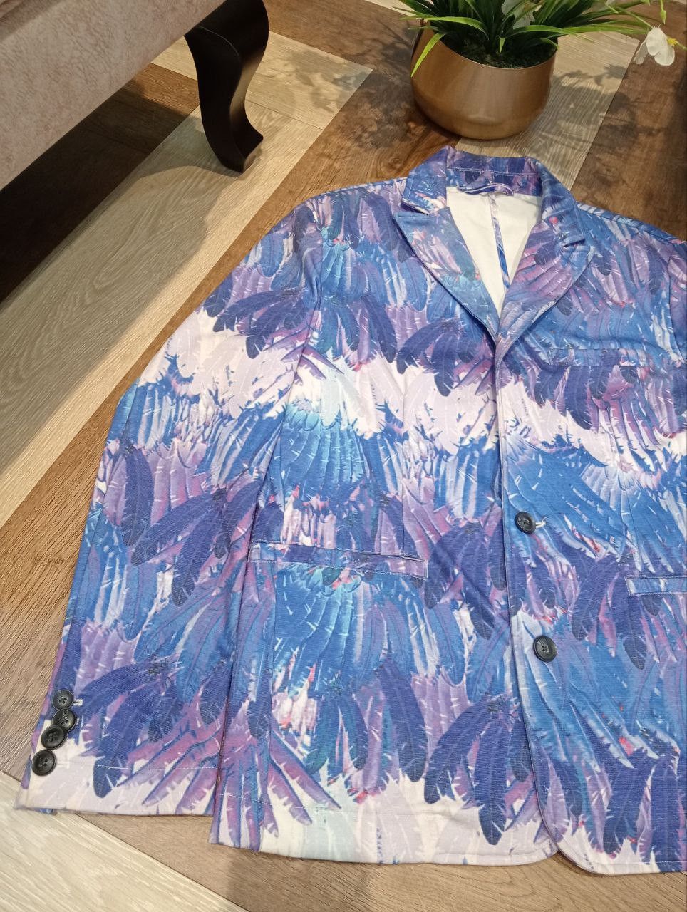 Japanese Brand JAPANESE DOWBL FEATHER OVERPRINT BLAZERS Size 46R - 5 Thumbnail