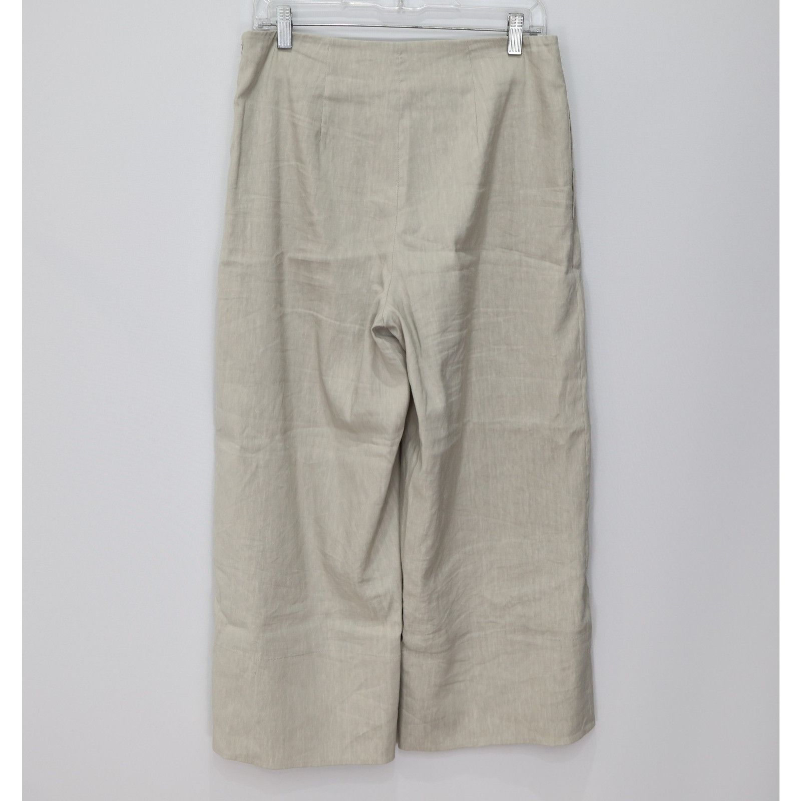 Vince VINCE Linen Wide Leg Cropped Chic Minimalist Pants Size 8 Size 30" / US 8 / IT 44 - 3 Thumbnail