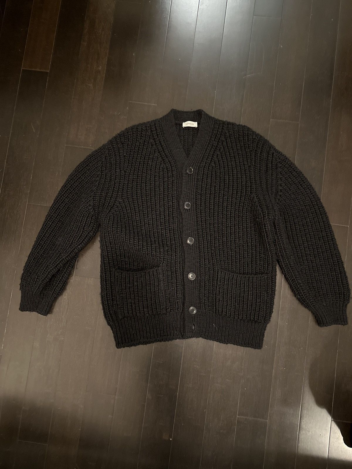 Lemaire Lemaire Black Chunky Cardigan | Grailed