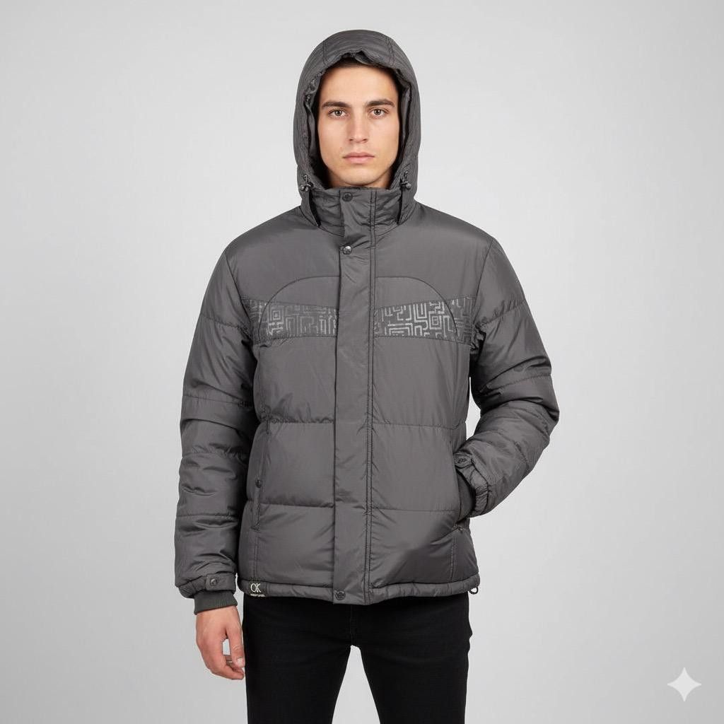 Calvin Klein 205W39NYC Vintage Calvin Klein Puffer Hoodies Jacket Size US L / EU 52-54 / 3 - 1 Thumbnail