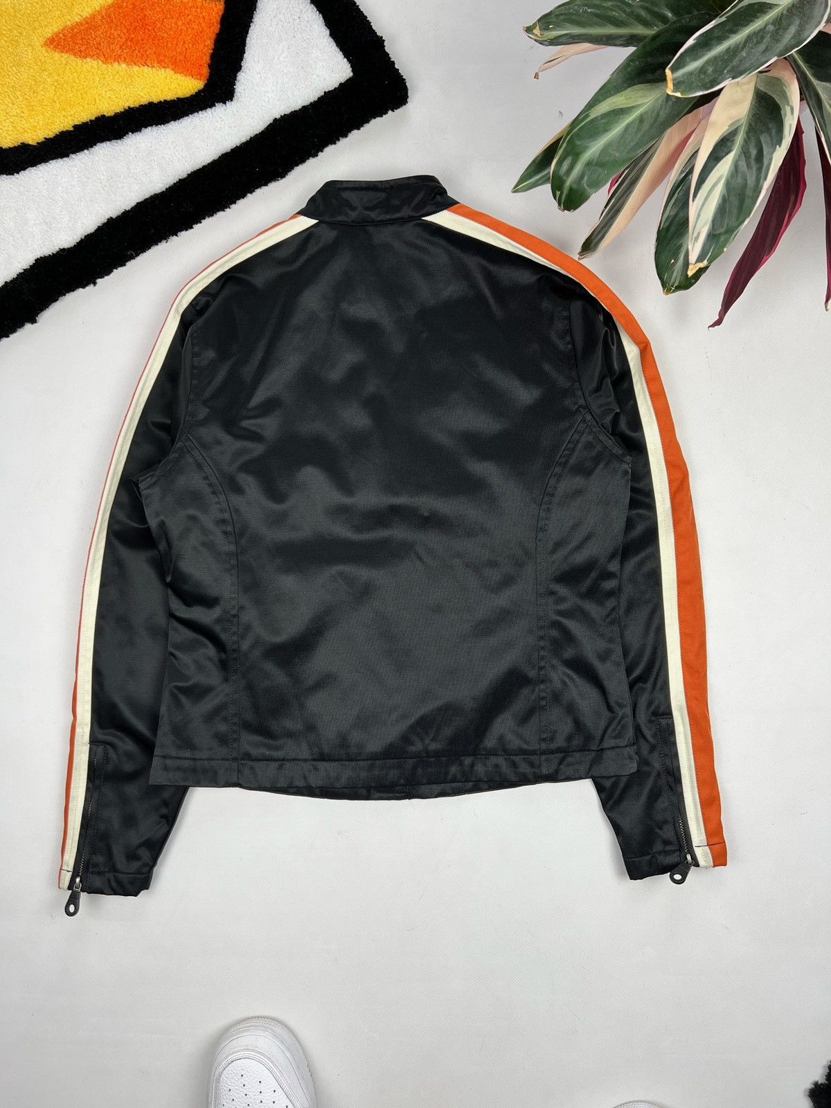 Harley Davidson × Vintage Vintage Harley Davidson Striped Moto Cropped Jacket Size S / US 4 / IT 40 - 5 Thumbnail