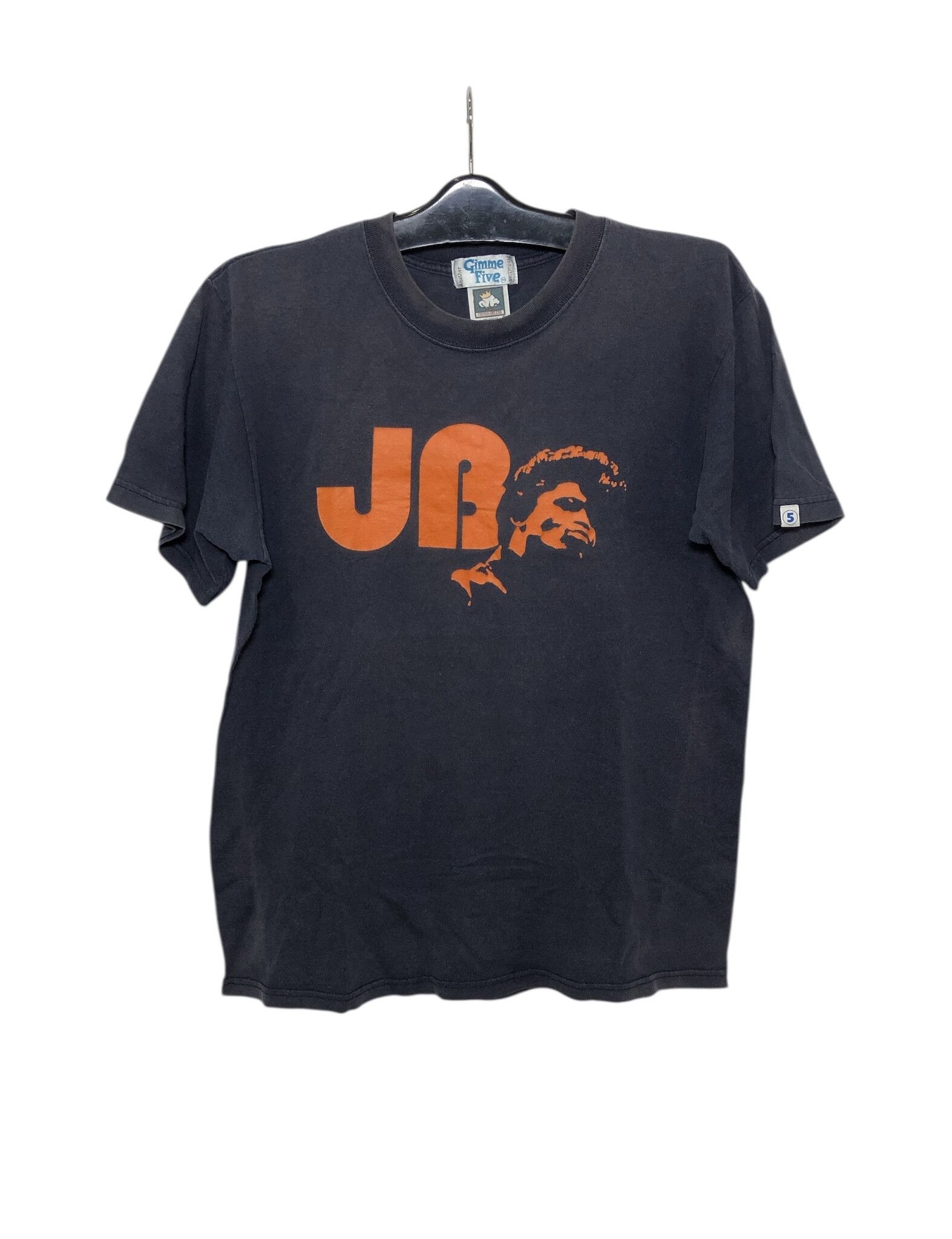 Band Tees × Japanese Brand × Vintage Vintage Worn Gimme Five James Brown Tees Size US M / EU 48-50 / 2 - 1 Thumbnail
