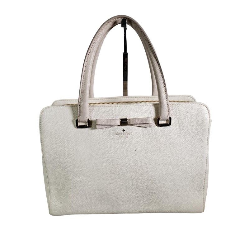 Kate Spade Kate Spade White & Beige Henderson Street Leather Satchel Size ONE SIZE - 2 Thumbnail
