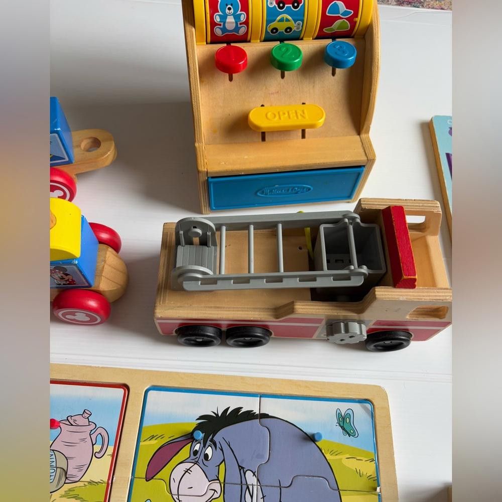 Designer Melissa & Doug Wooden Toy Lot Size ONE SIZE - 4 Thumbnail
