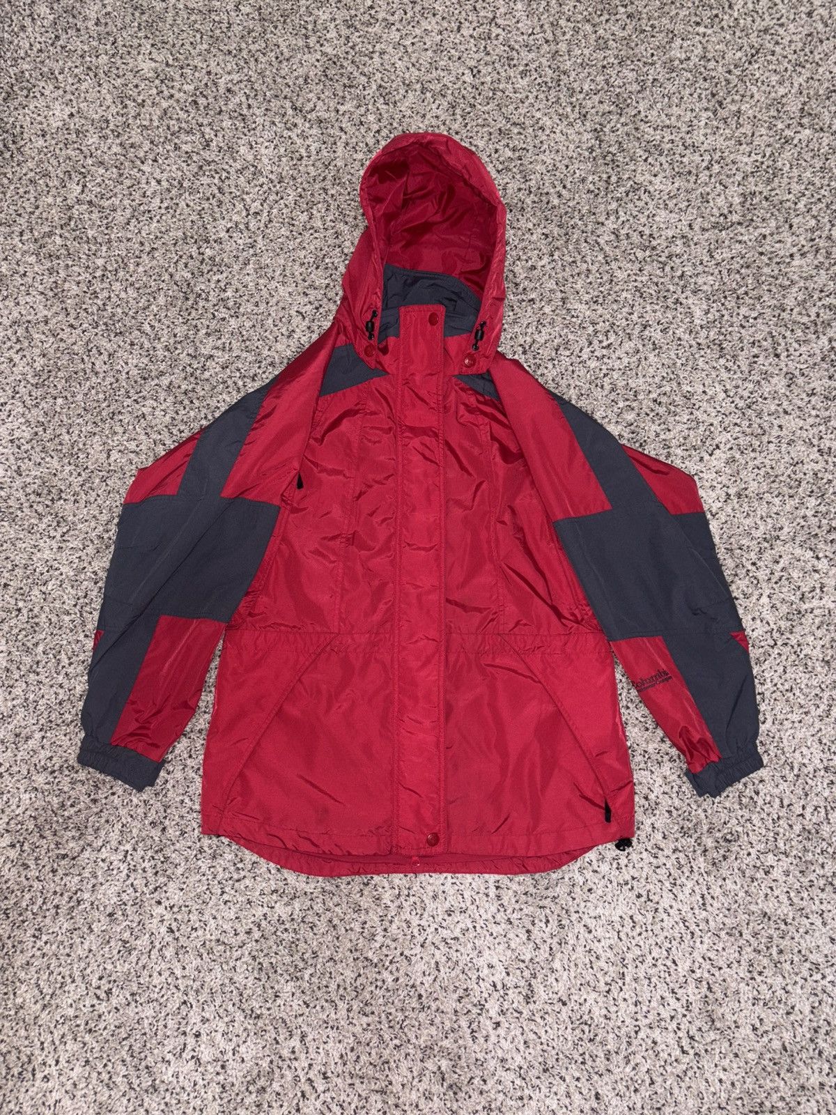 Columbia Vintage 90s Columbia Red Interchange Shell Jacket - No Liner Size S / US 4 / IT 40 - 1 Thumbnail