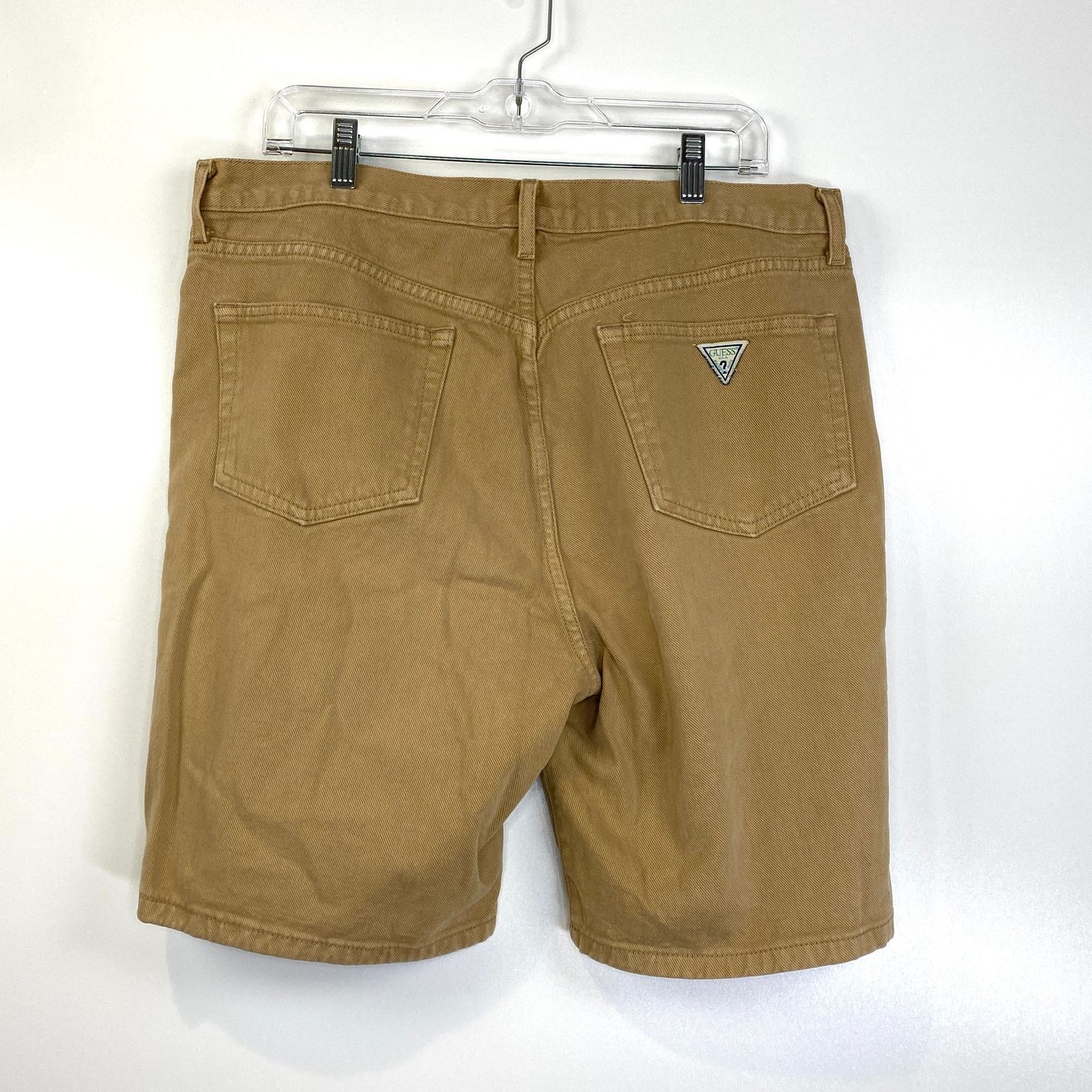 Guess × Vintage Guess Jeans Vintage Khaki Denim Shorts USA Made Size US 33 - 9 Thumbnail