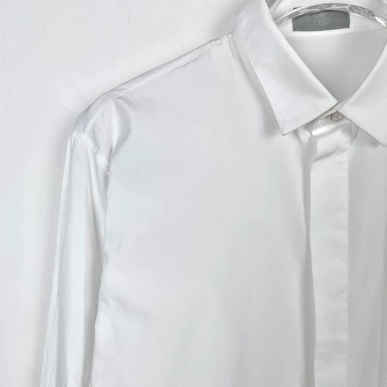 Dior Dior Size 39 White little bee embroidered cotton long-sleev Size US XXS / EU 40 - 3 Thumbnail