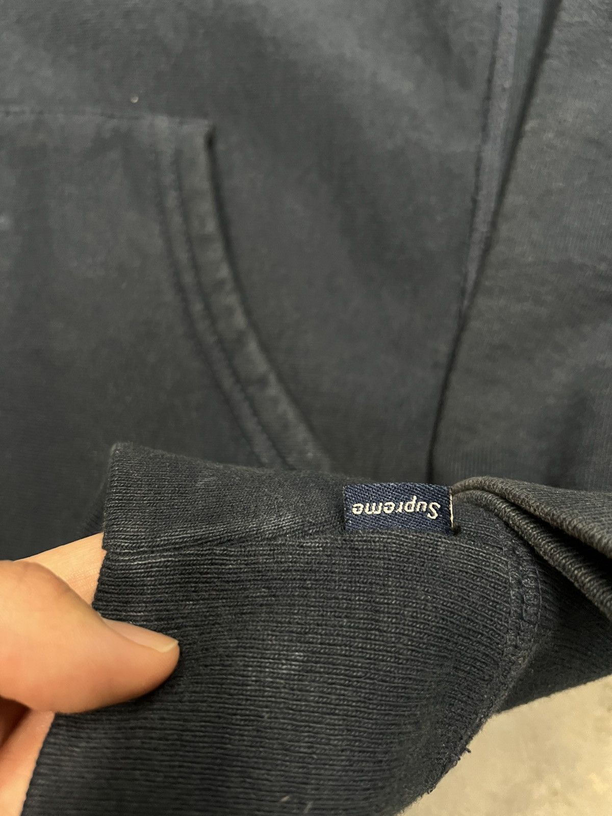 Supreme Supreme box logo hoodie navy red Size US M / EU 48-50 / 2 - 4 Thumbnail