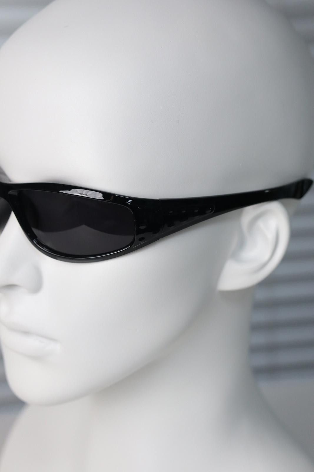 Other Vtg Y2k Avant Garde Futuristic Sunglasses Black Unisex OS Size ONE SIZE - 5 Thumbnail