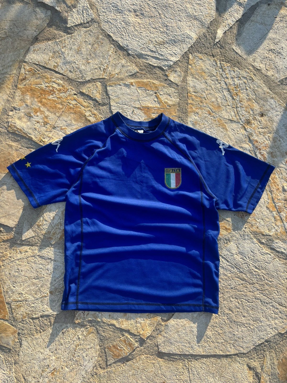 Kappa × Vintage Vintage Italy National Soccer Jersey Bloke Core Fashion Size US S / EU 44-46 / 1 - 1 Thumbnail