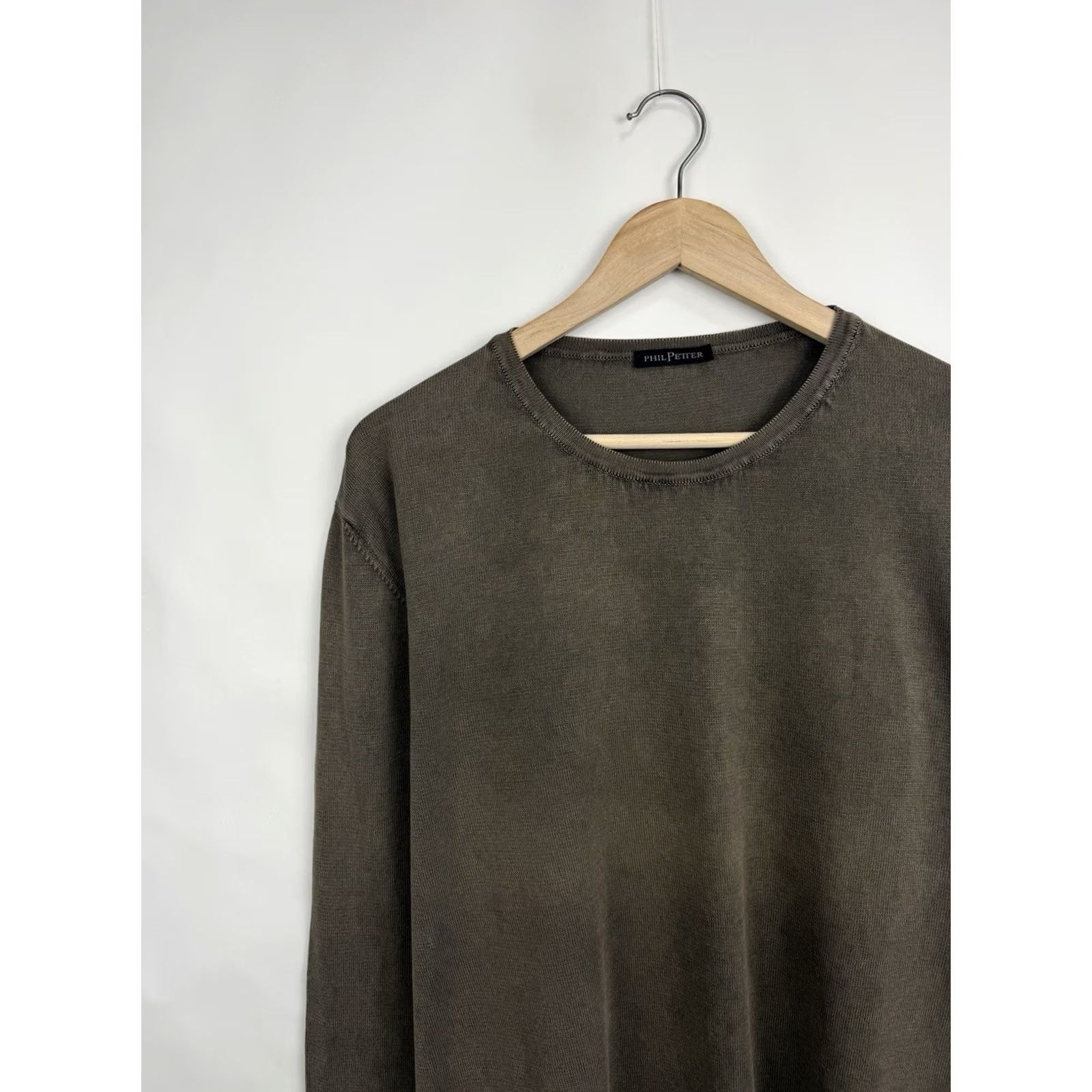 Etro Phil Petter Luxury Austria Brown Knit Sweater Retro L/XL Pullover Mens Knit Shirt Brown Retro Size US XL / EU 56 / 4 - 3 Thumbnail