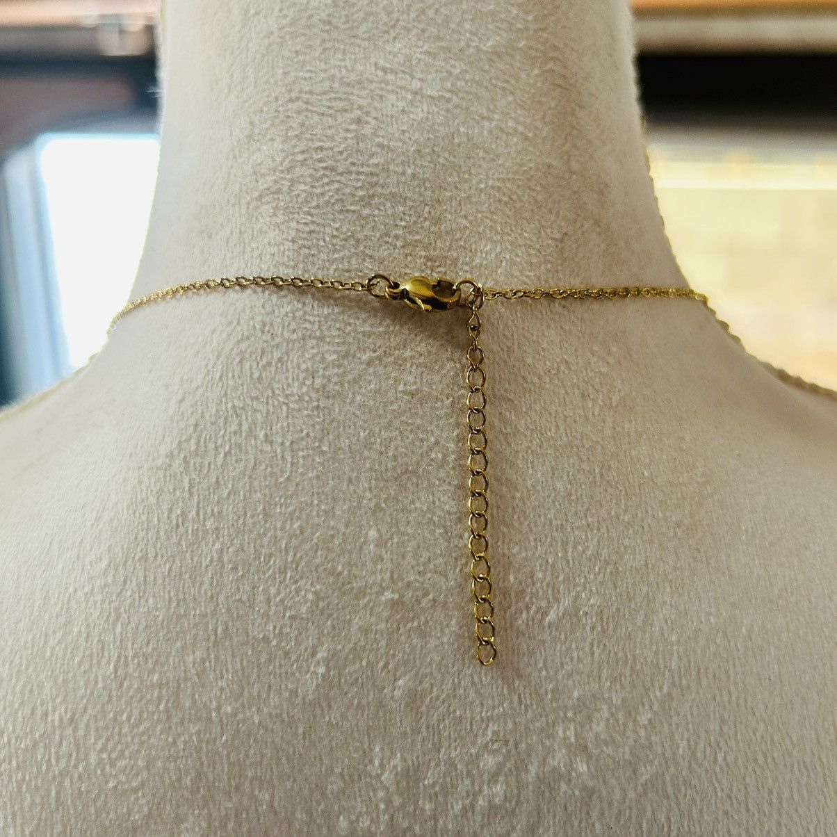 Handmade Handcrafted copper plated glass stone chandelier necklace Size ONE SIZE - 4 Thumbnail