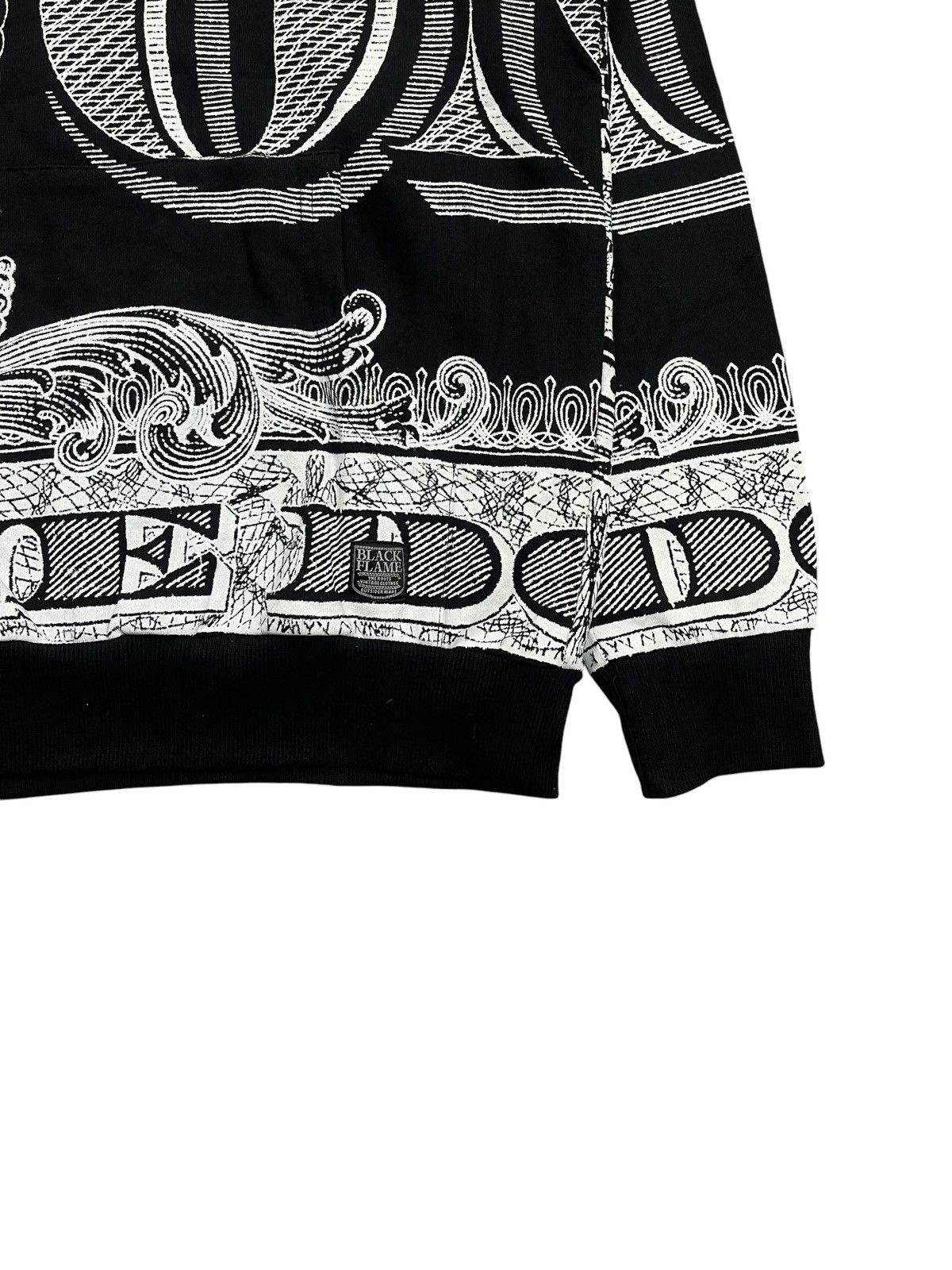 20471120 2000s Black Flame Japan - Fullprinted iluminati Hoodie Size US M / EU 48-50 / 2 - 3 Thumbnail