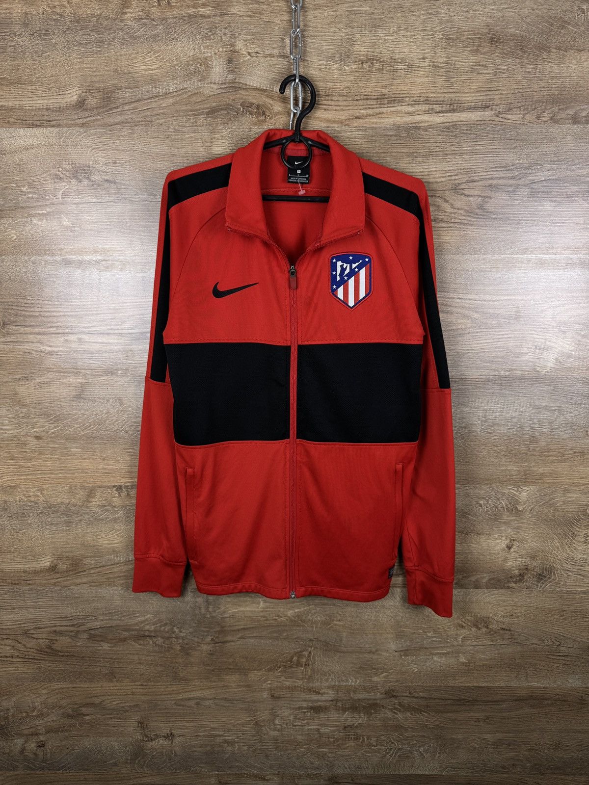 Nike × Vintage Mens Vintage Nike Atletico Madrid FC track jacket Olympic Size US S / EU 44-46 / 1 - 1 Thumbnail