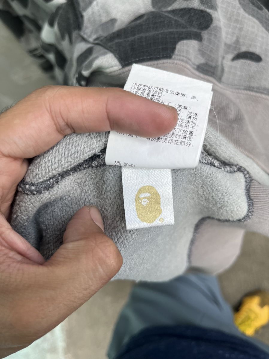 Bape Grid Camo Pull Over Hoodie Size US XXL / EU 58 / 5 - 13 Thumbnail