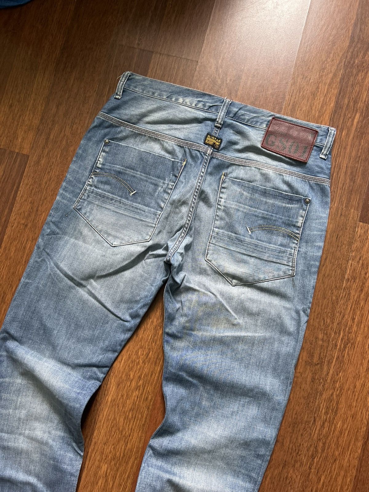 G-Star Vintage G-Star Raw 3301 Denim Men’s Jeans Faded Wash Size M Size US 33 - 4 Thumbnail
