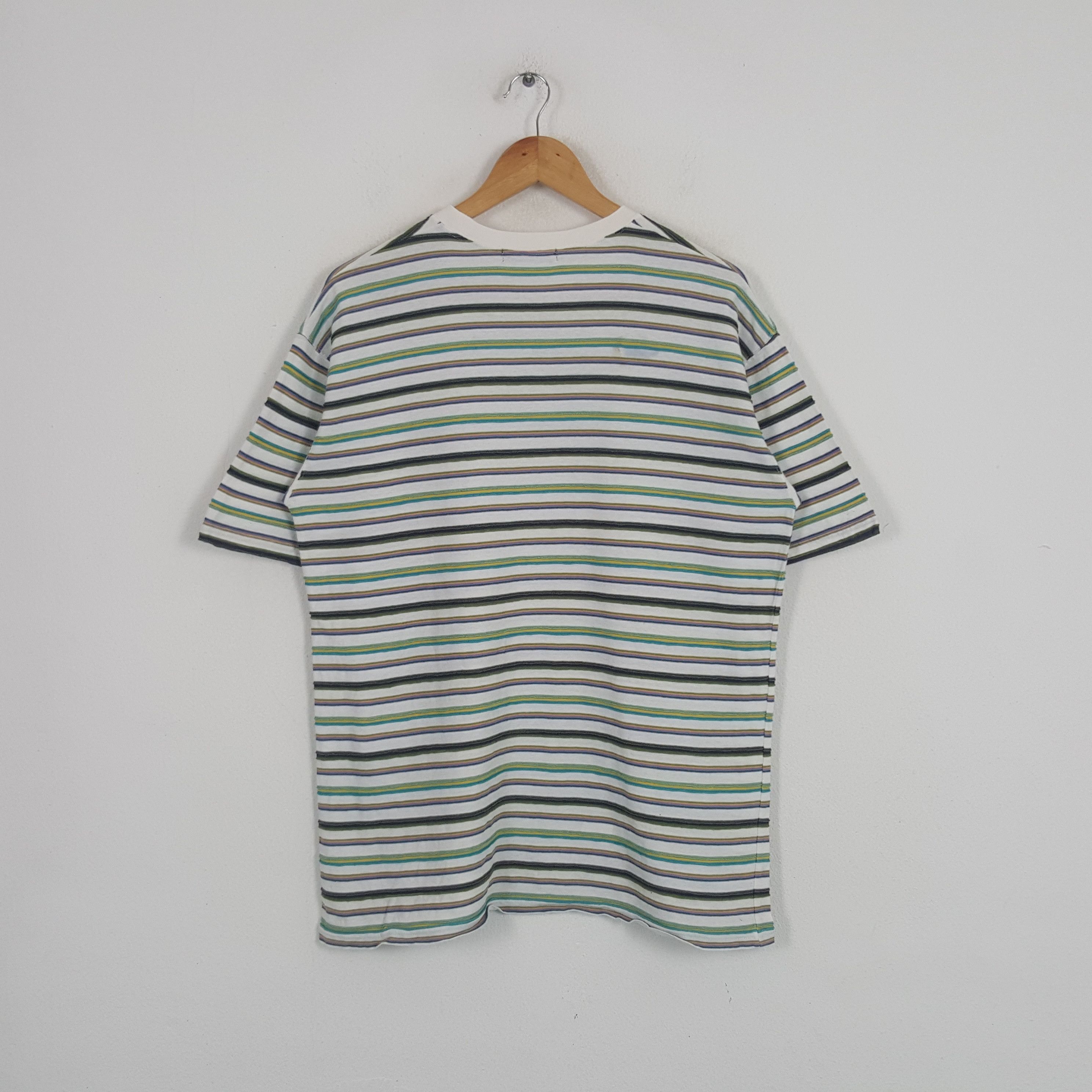 Vintage × Yves Saint Laurent Vintage Yves Saint Laurent Italian Brand Stripe Tshirt Size US L / EU 52-54 / 3 - 3 Thumbnail