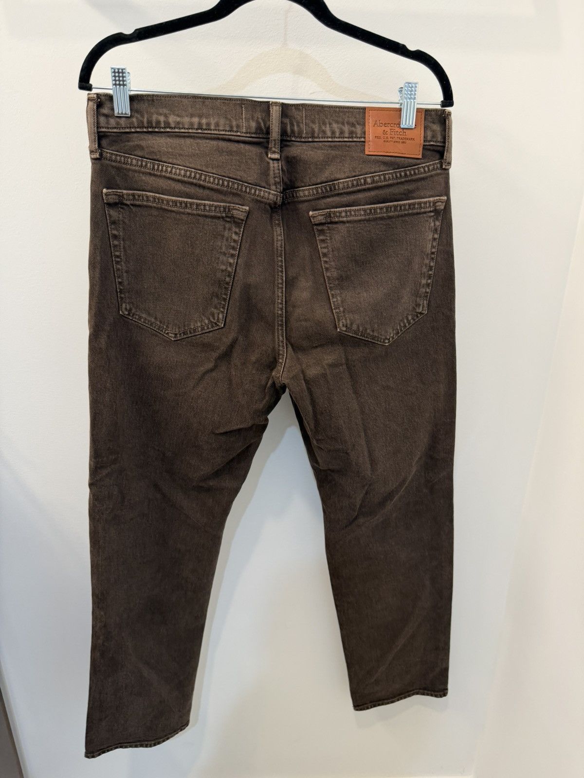 Abercrombie & Fitch Abercrombie & Fitch Straight Fit Jeans - Brown/Tobacco Wash Size US 32 / EU 48 - 2 Thumbnail