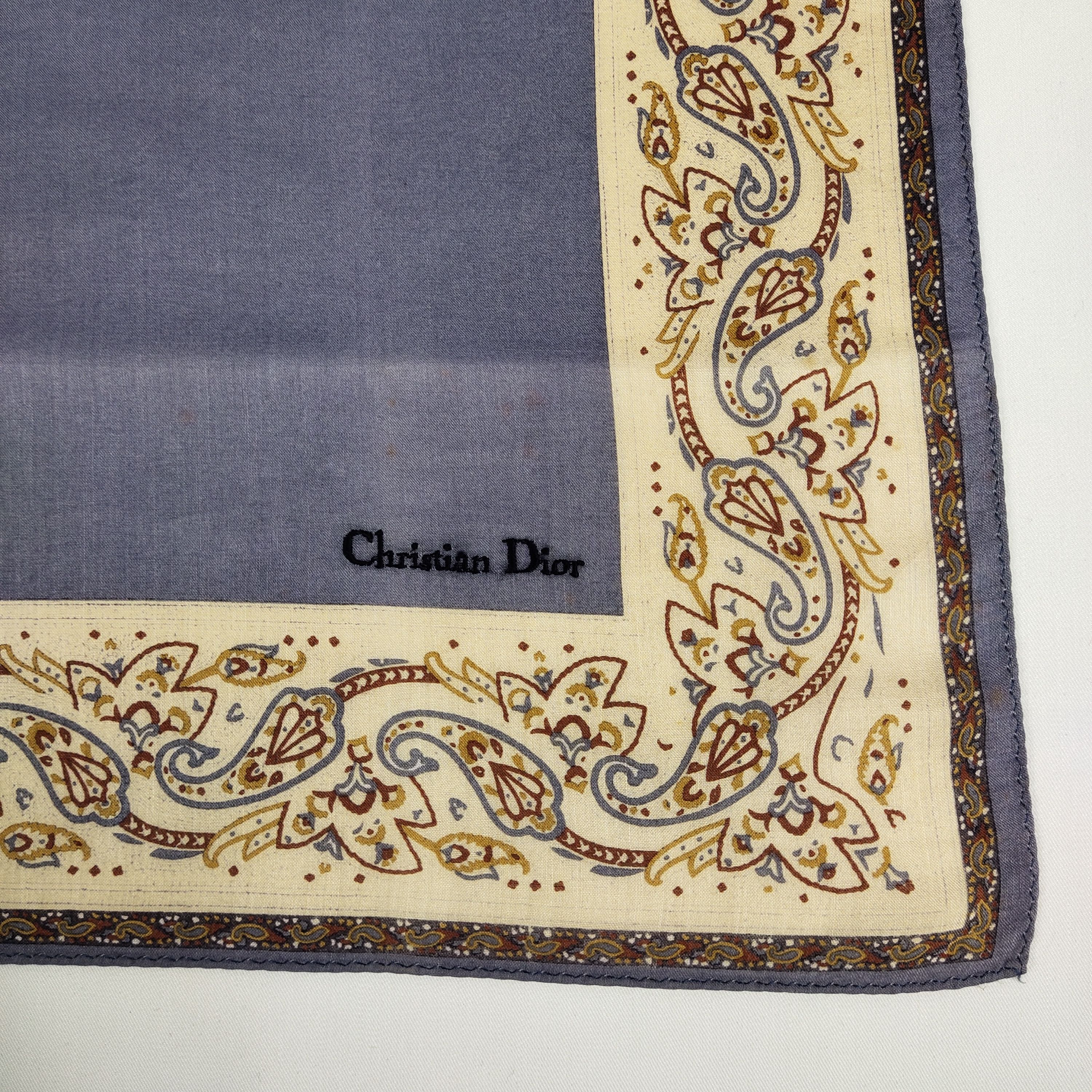Vintage Christian Dior Handkerchief / Neckerchief / Bandana FZ496 Size ONE SIZE - 6 Thumbnail