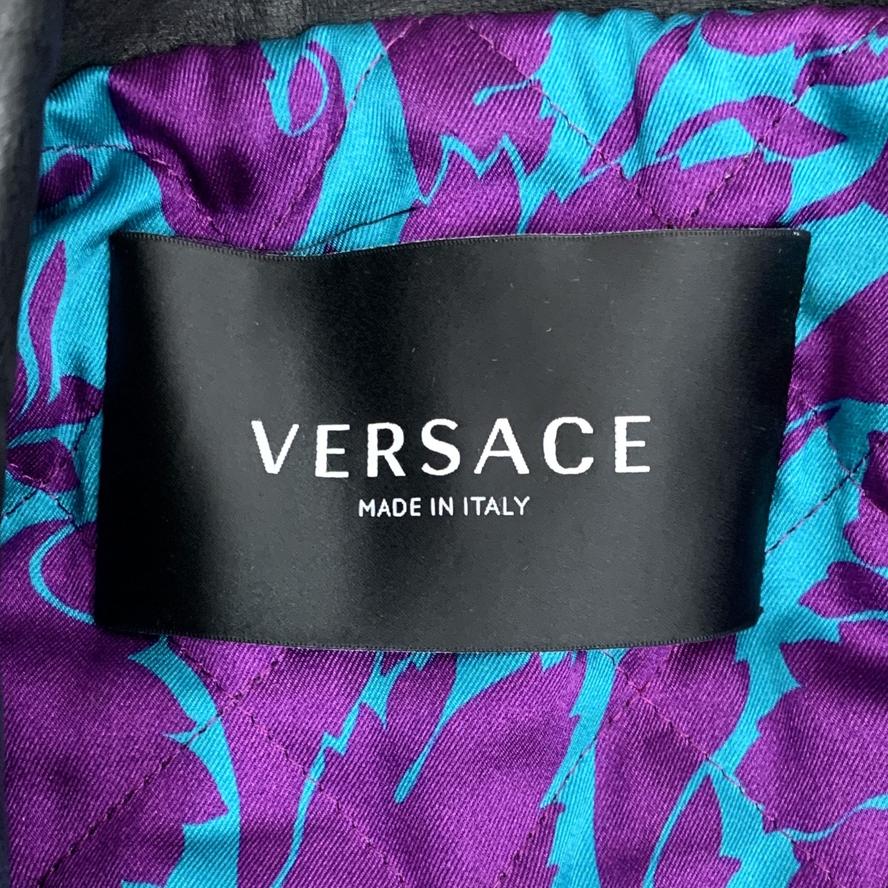 Versace Versace Distressed Leather Biker Jacket Black (M) Size US M / EU 48-50 / 2 - 5 Thumbnail