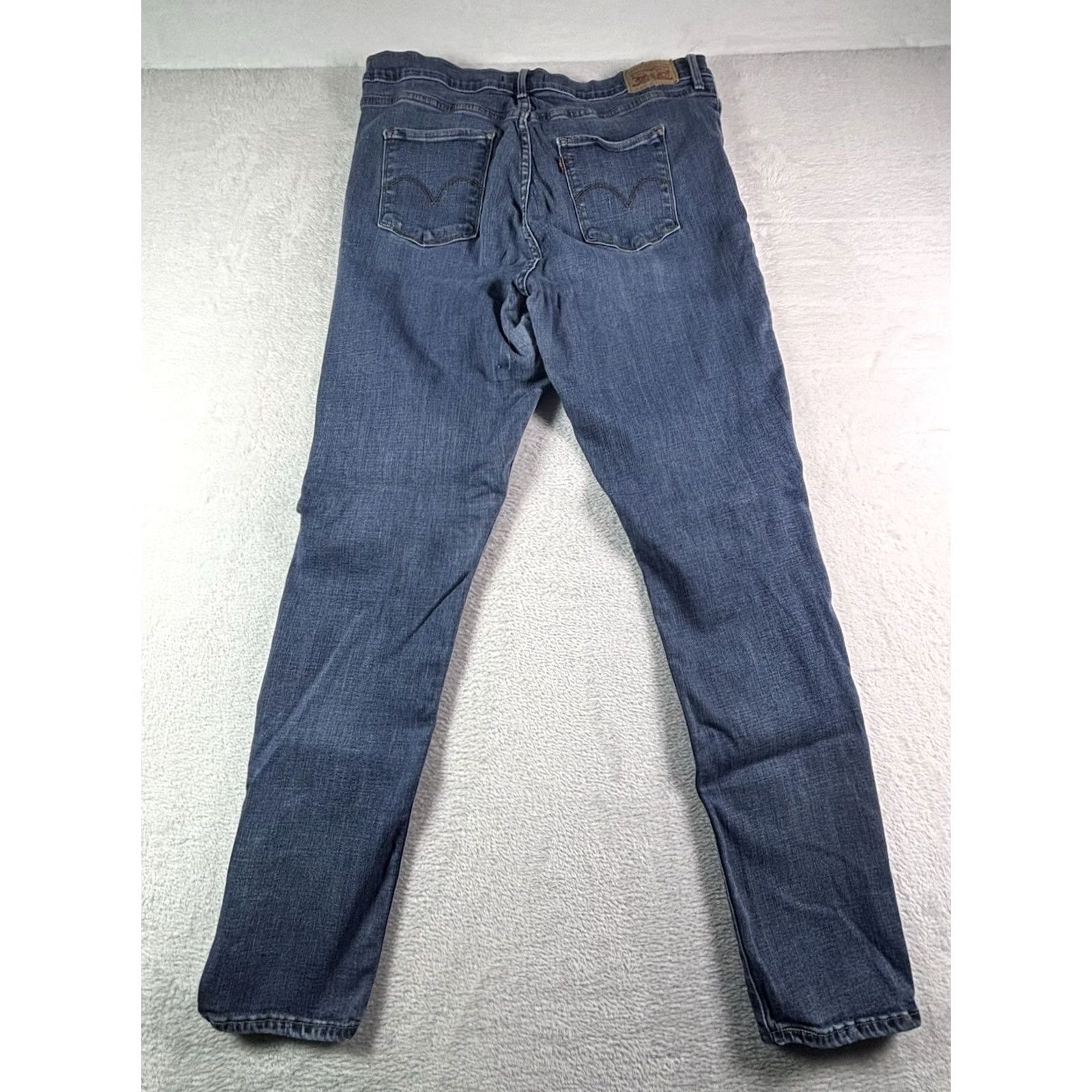 Levi's Levi's 311 Shaping Skinny Jeans Women's 34x32 Dark Wash Distressed Denim Blue Size 24" / US 00 / IT 34 - 2 Thumbnail